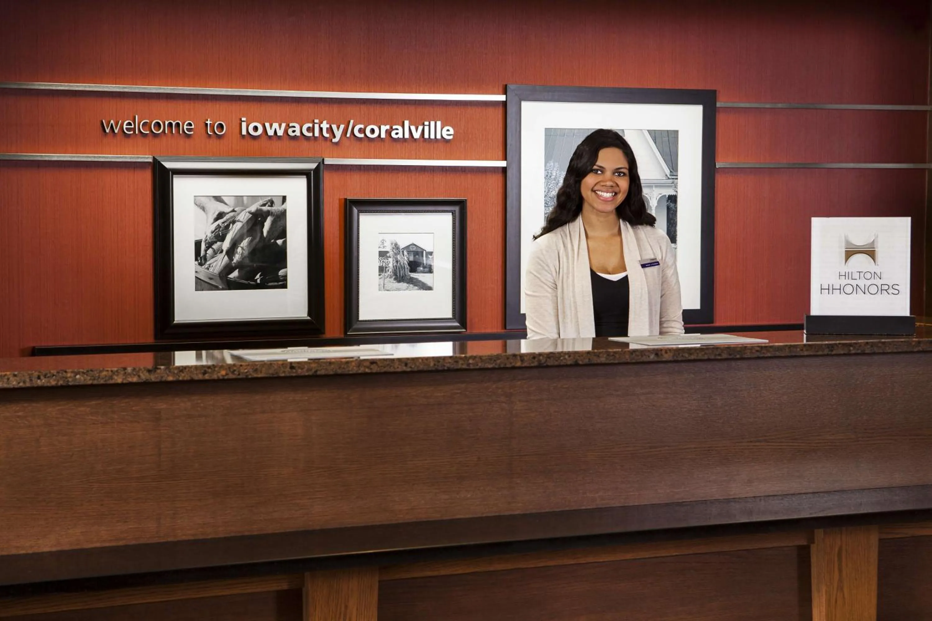 Lobby or reception in Hampton Inn Iowa City/Coralville