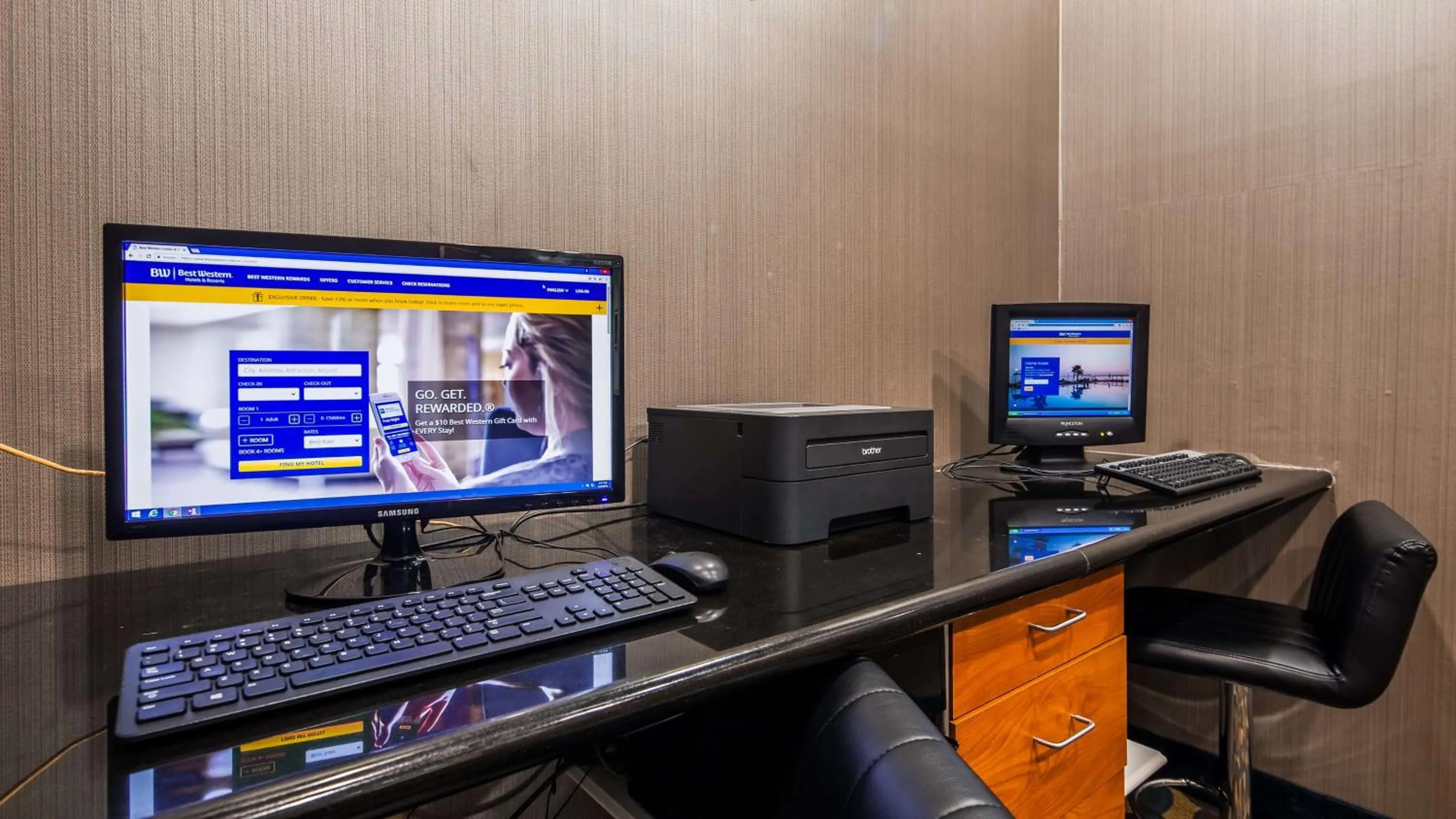 On site in Best Western Troy Hotel