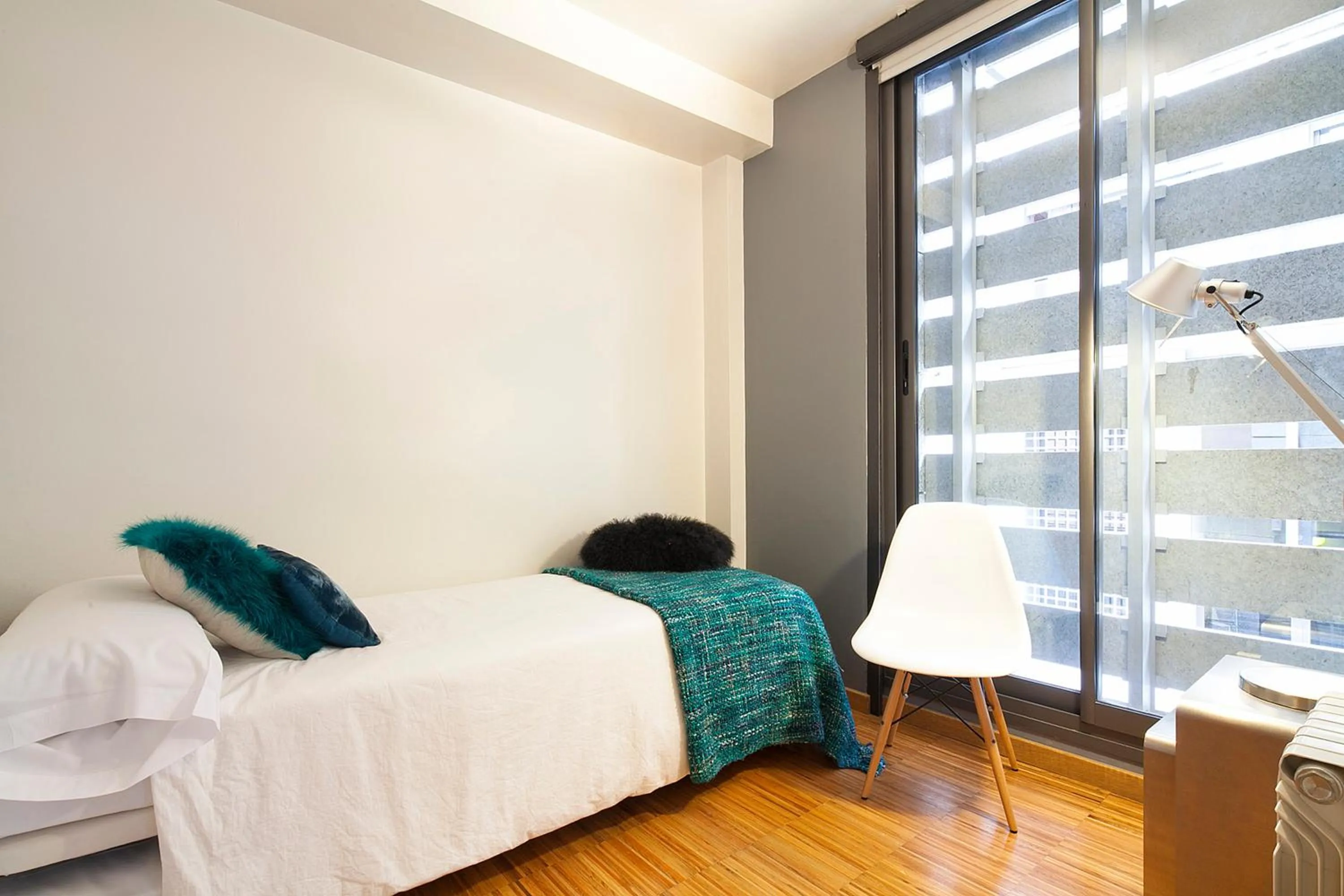 Bedroom, Bed in Apartment Barcelona Rentals - Park Güell Apartments