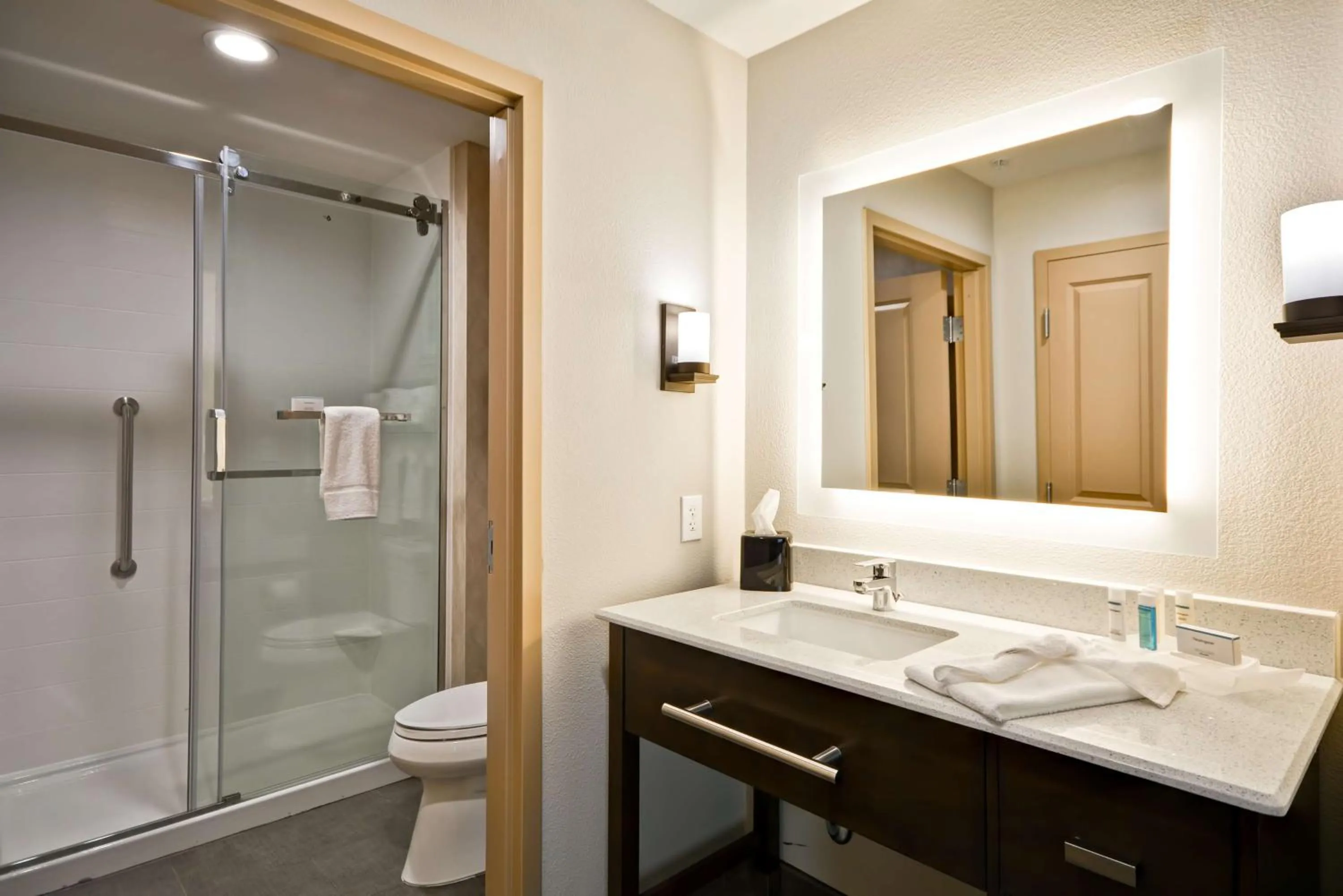 Bathroom in Homewood Suites By Hilton Galveston