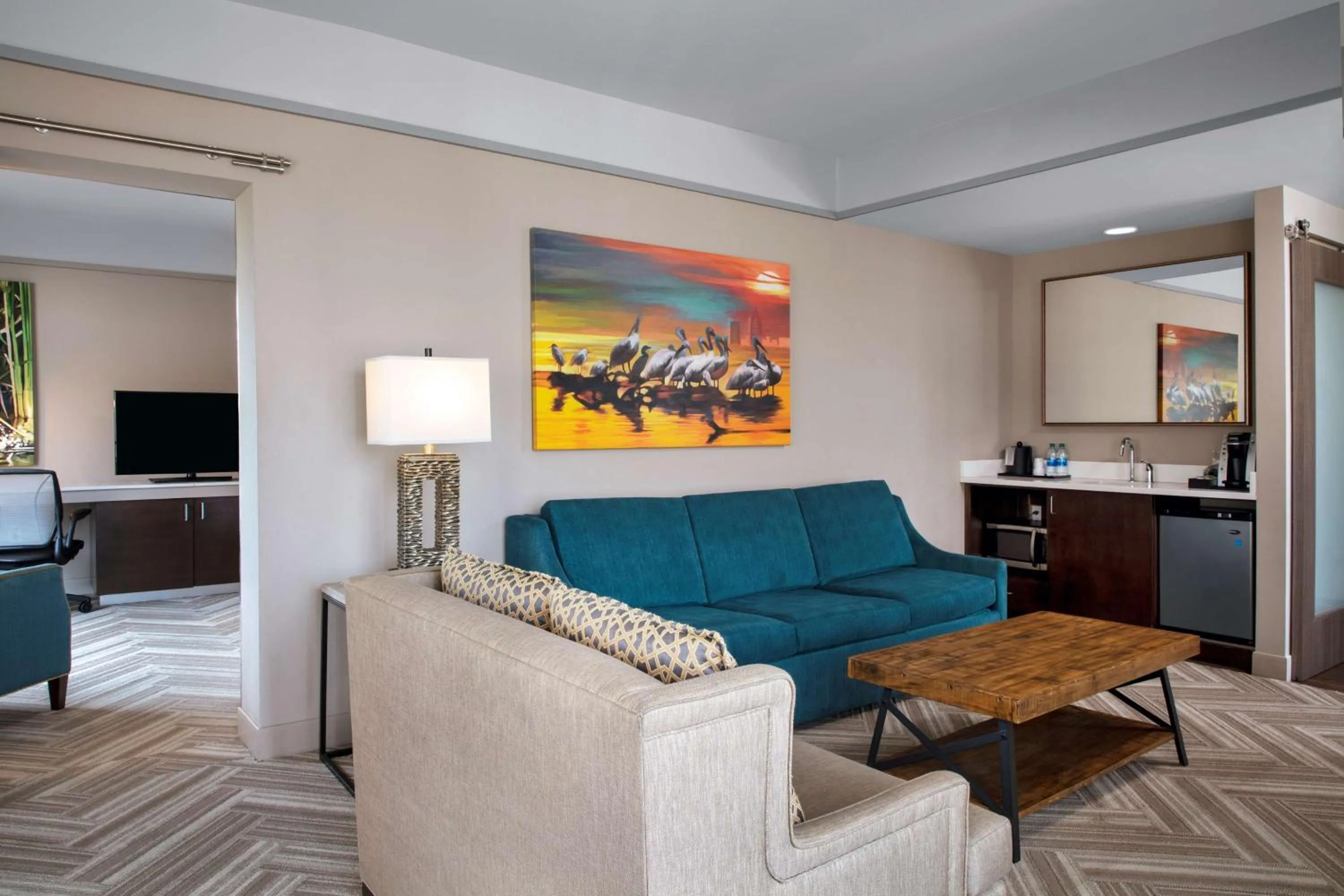 Living room in Hilton Garden Inn Mobile Downtown