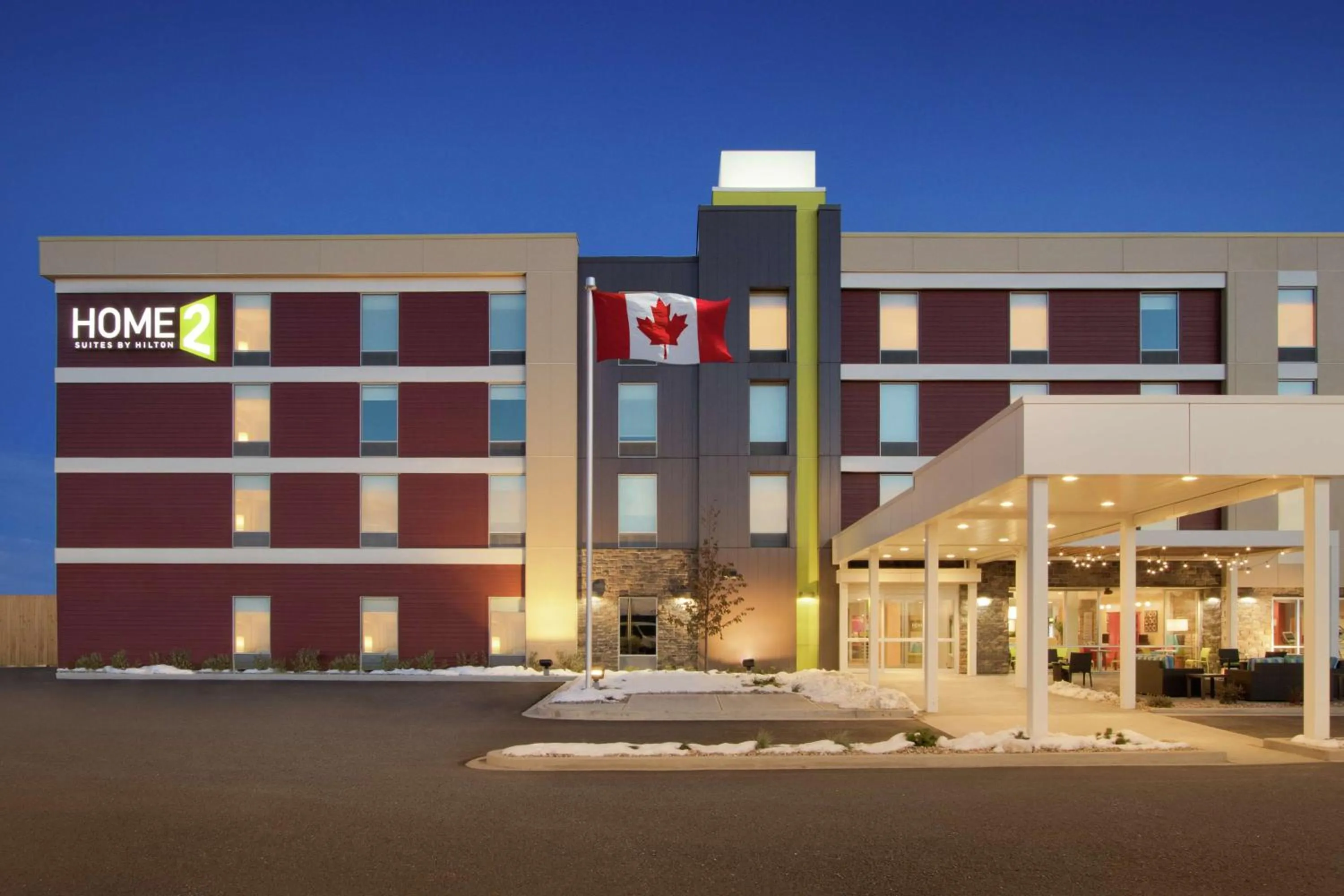 Property building in Home2 Suites by Hilton Fort St. John