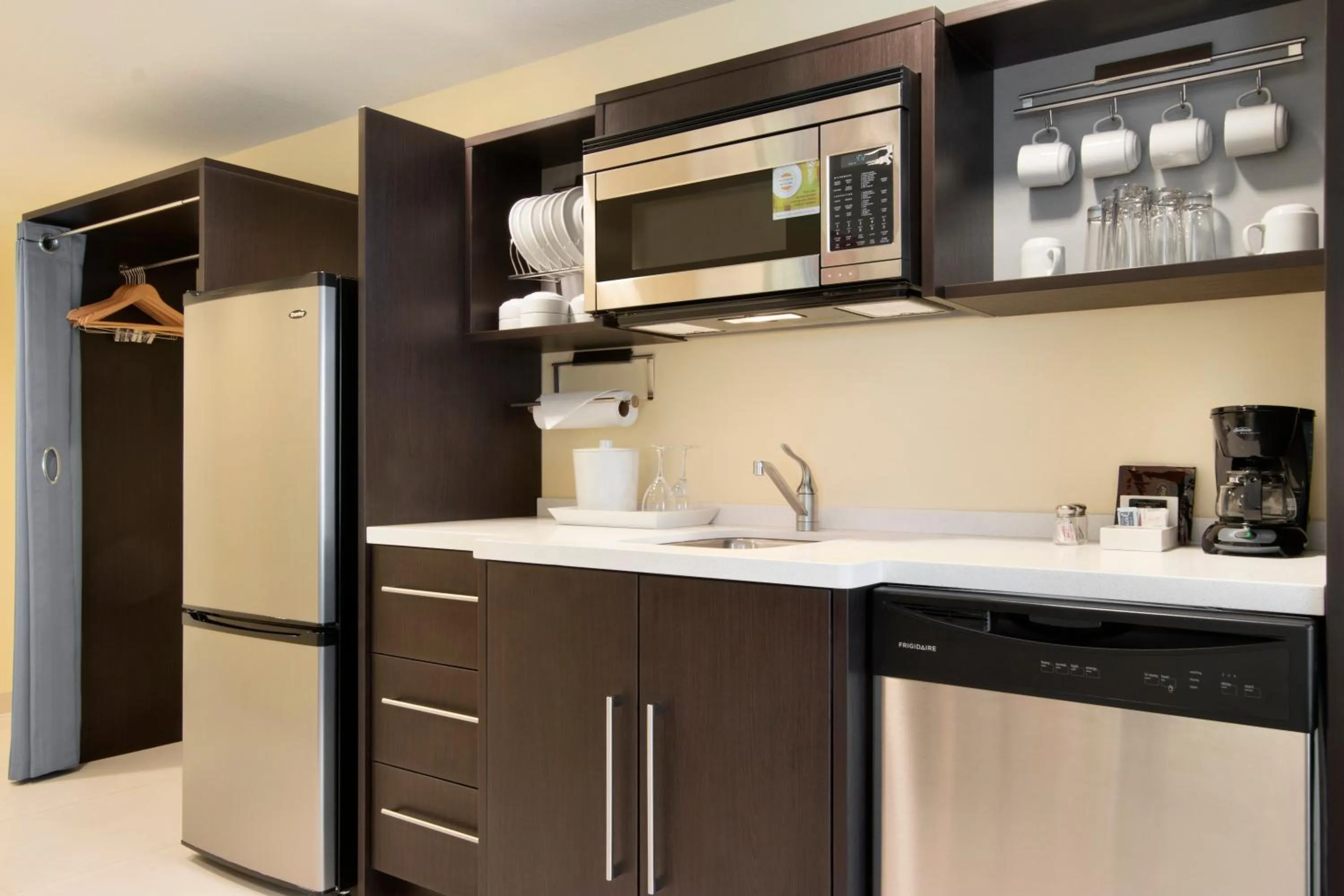 kitchen in Home2 Suites by Hilton Fort St. John