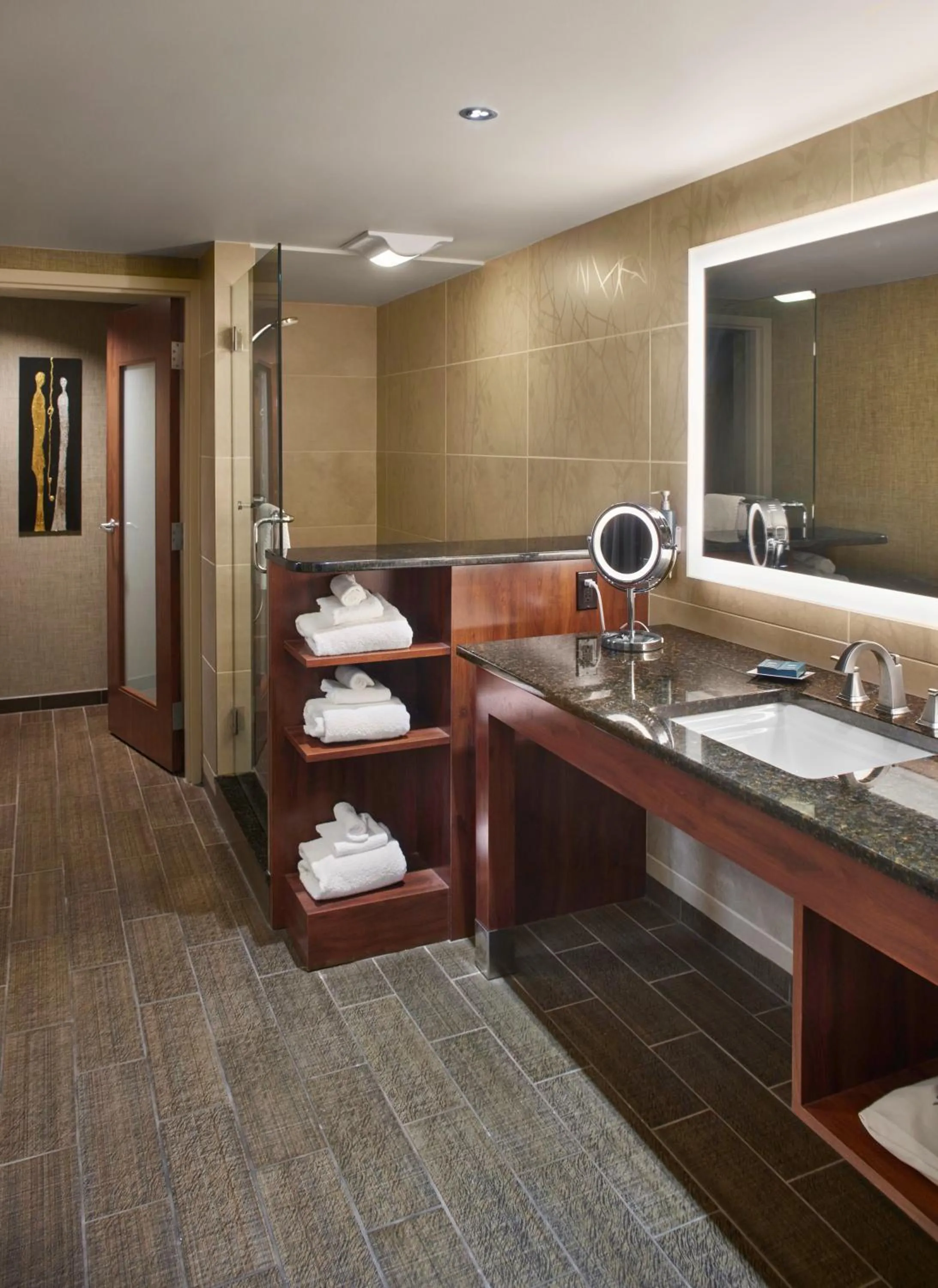 Bathroom in DoubleTree by Hilton Akron Fairlawn