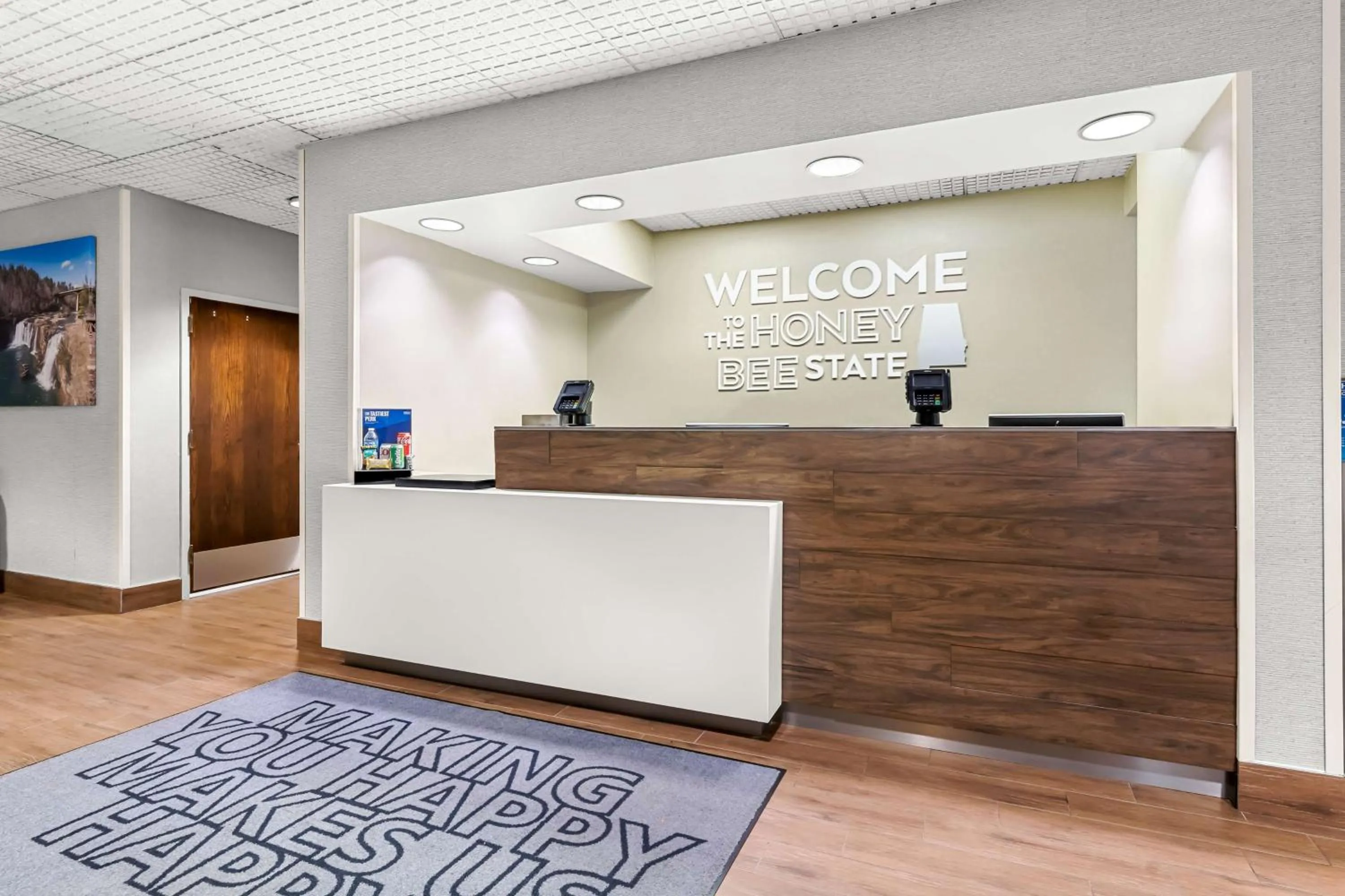 Lobby or reception in Hampton Inn Florence Midtown near University of North Alabama