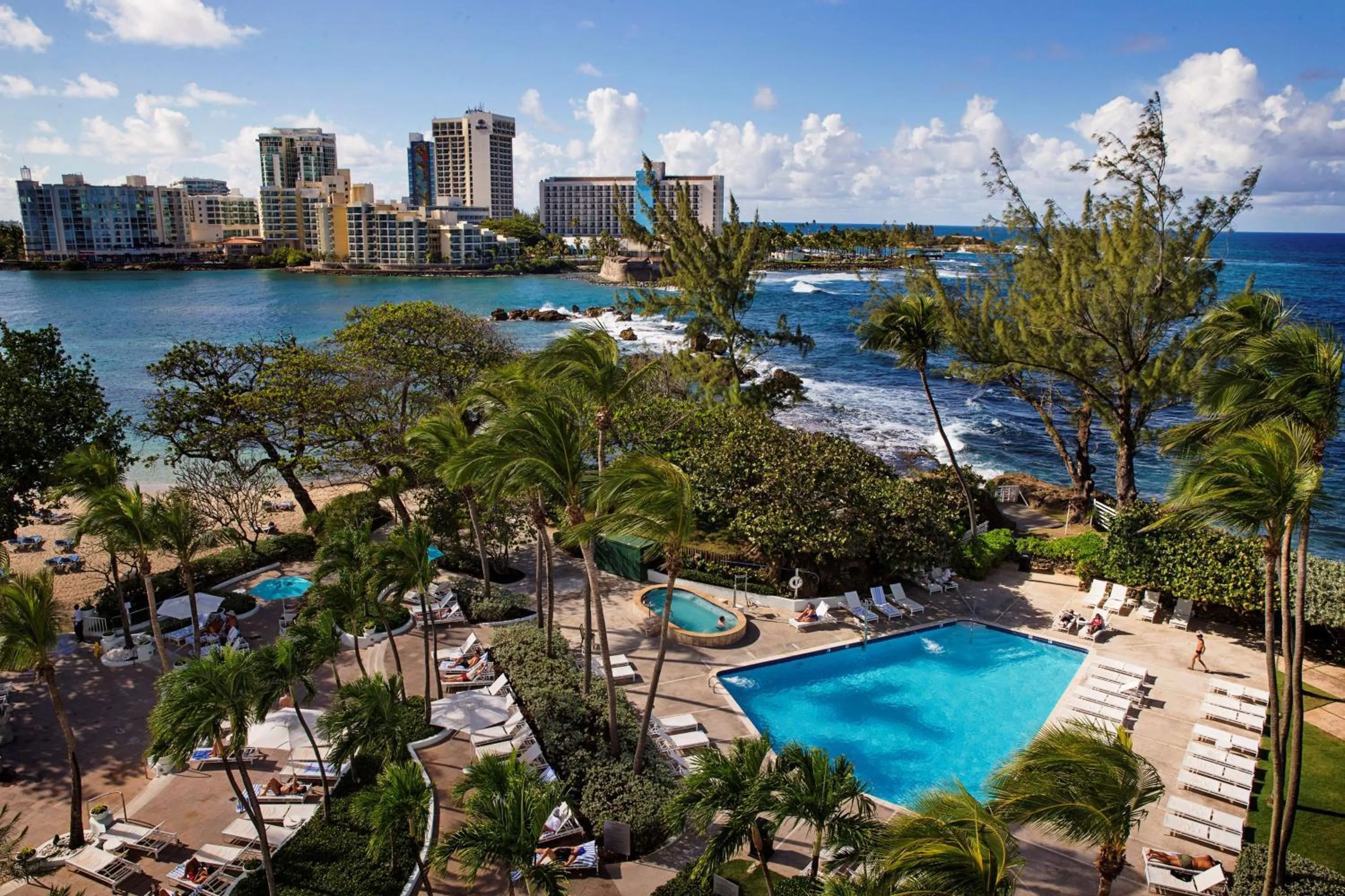 Pool view in The Condado Plaza Hotel
