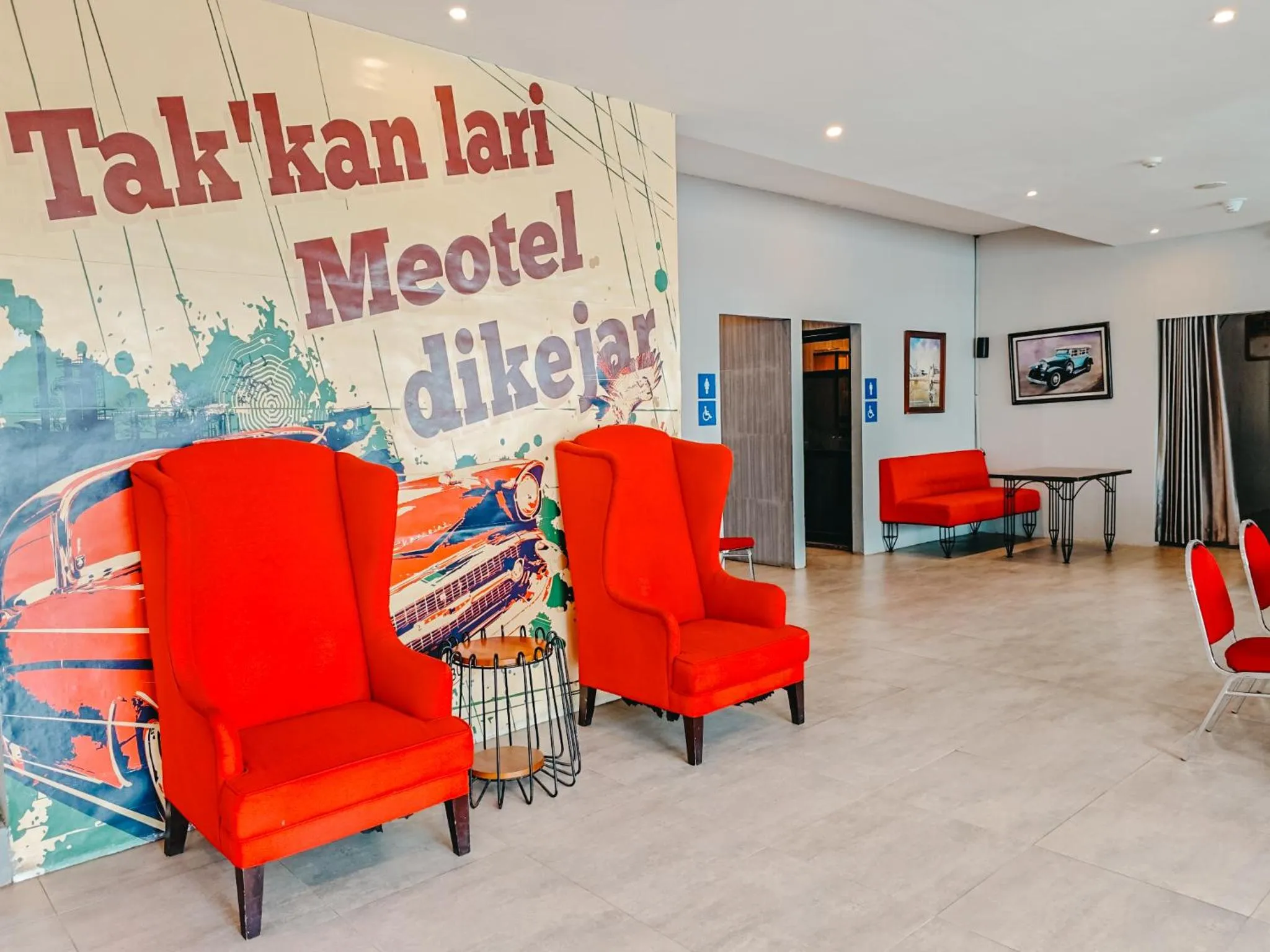 Lobby or reception in Meotel Purwokerto