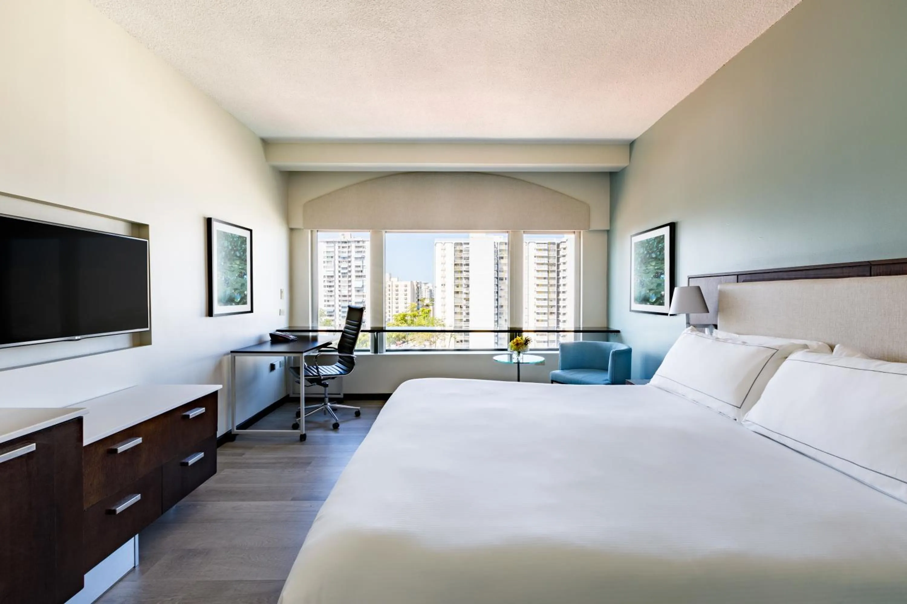 View (from property/room), Bed in DoubleTree by Hilton San Juan