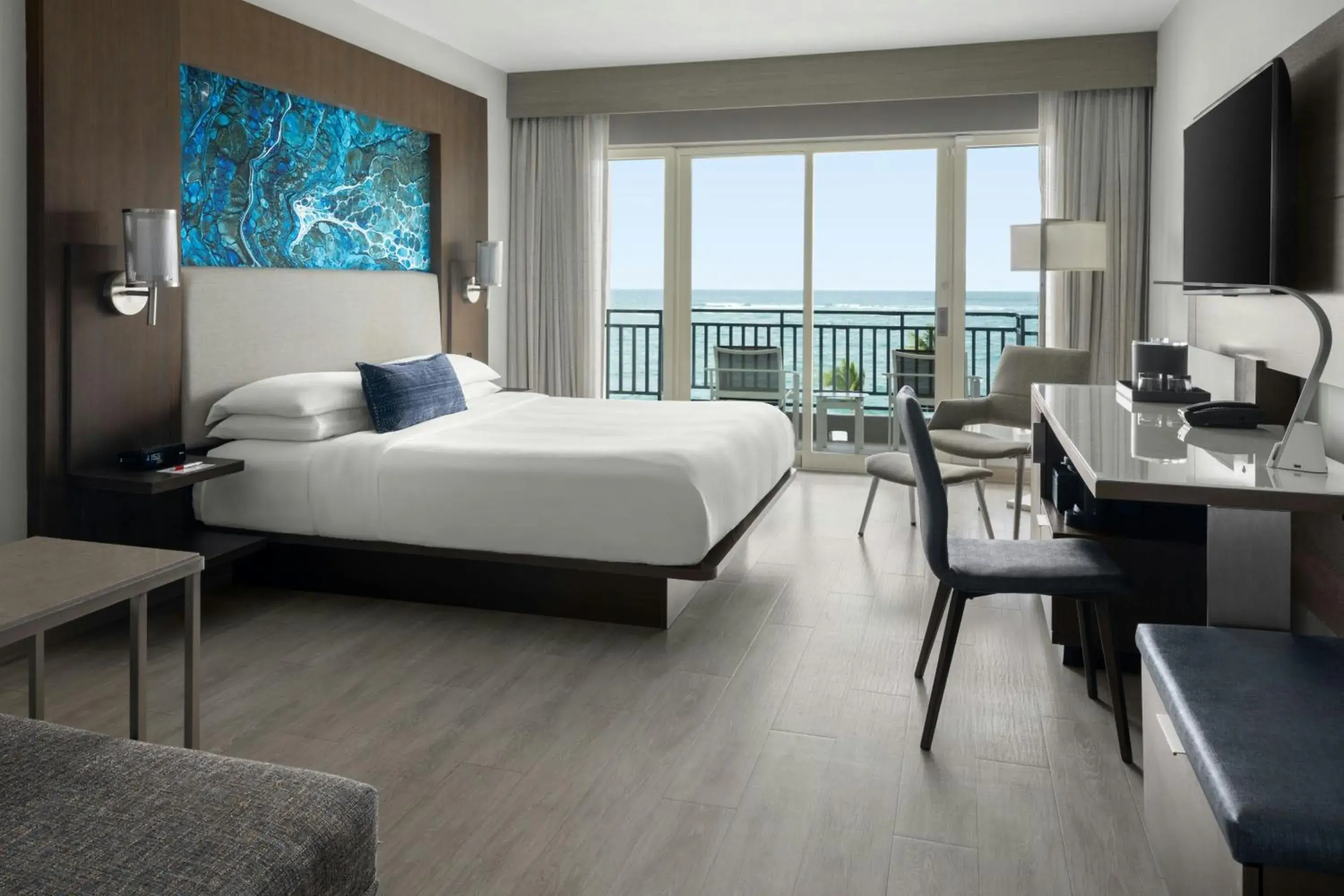 Ocean View Room with King Bed, Balcony, Cabana in San Juan Marriott Resort and Stellaris Casino Ocean View Room with King Bed, Balcony, Cabana in San Juan Marriott Resort and Stellaris Casino