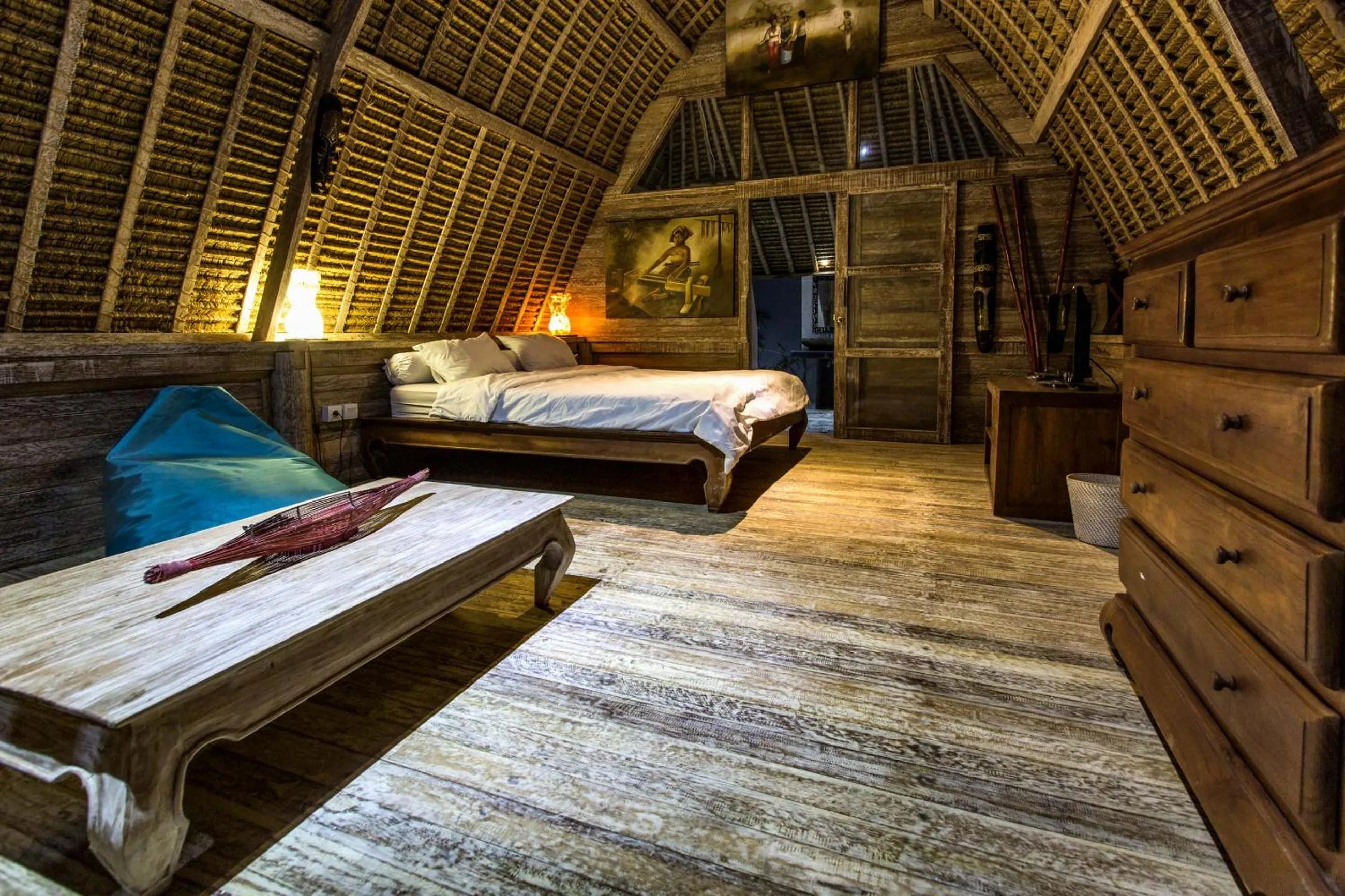 Bed in Gipsy Beach Bungalows