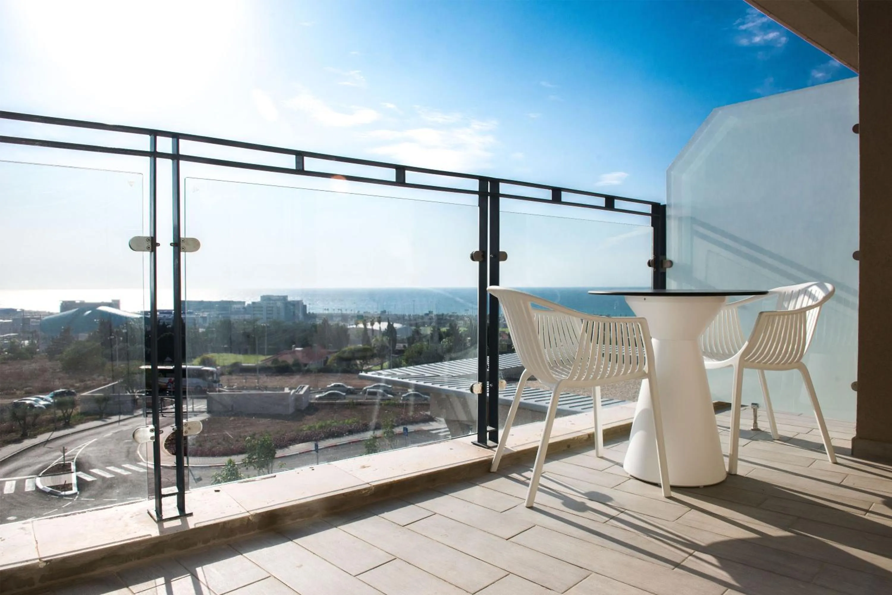 Balcony/Terrace in HI - Haifa Hostel