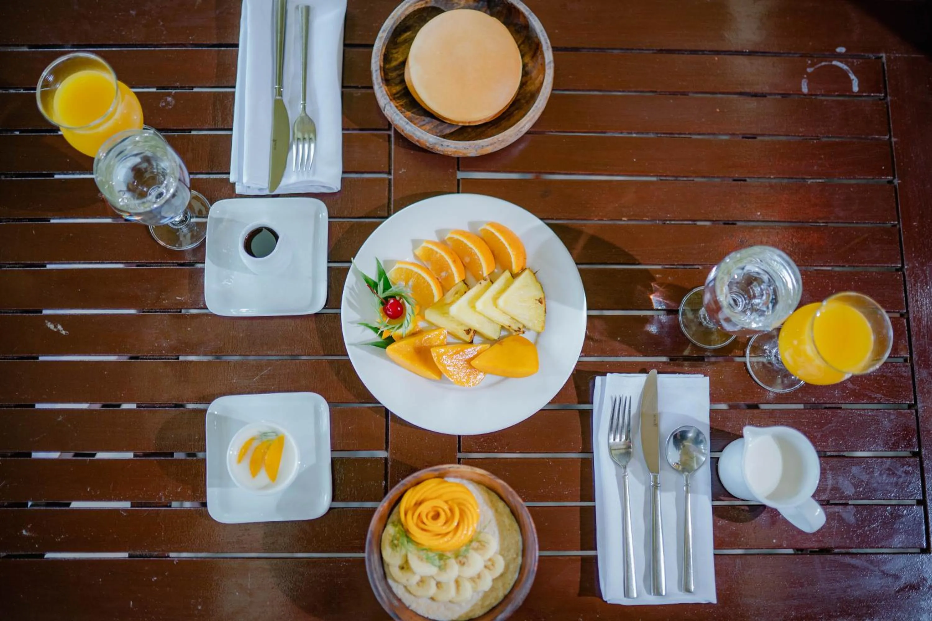 Breakfast in Daluyon Beach and Mountain Resort