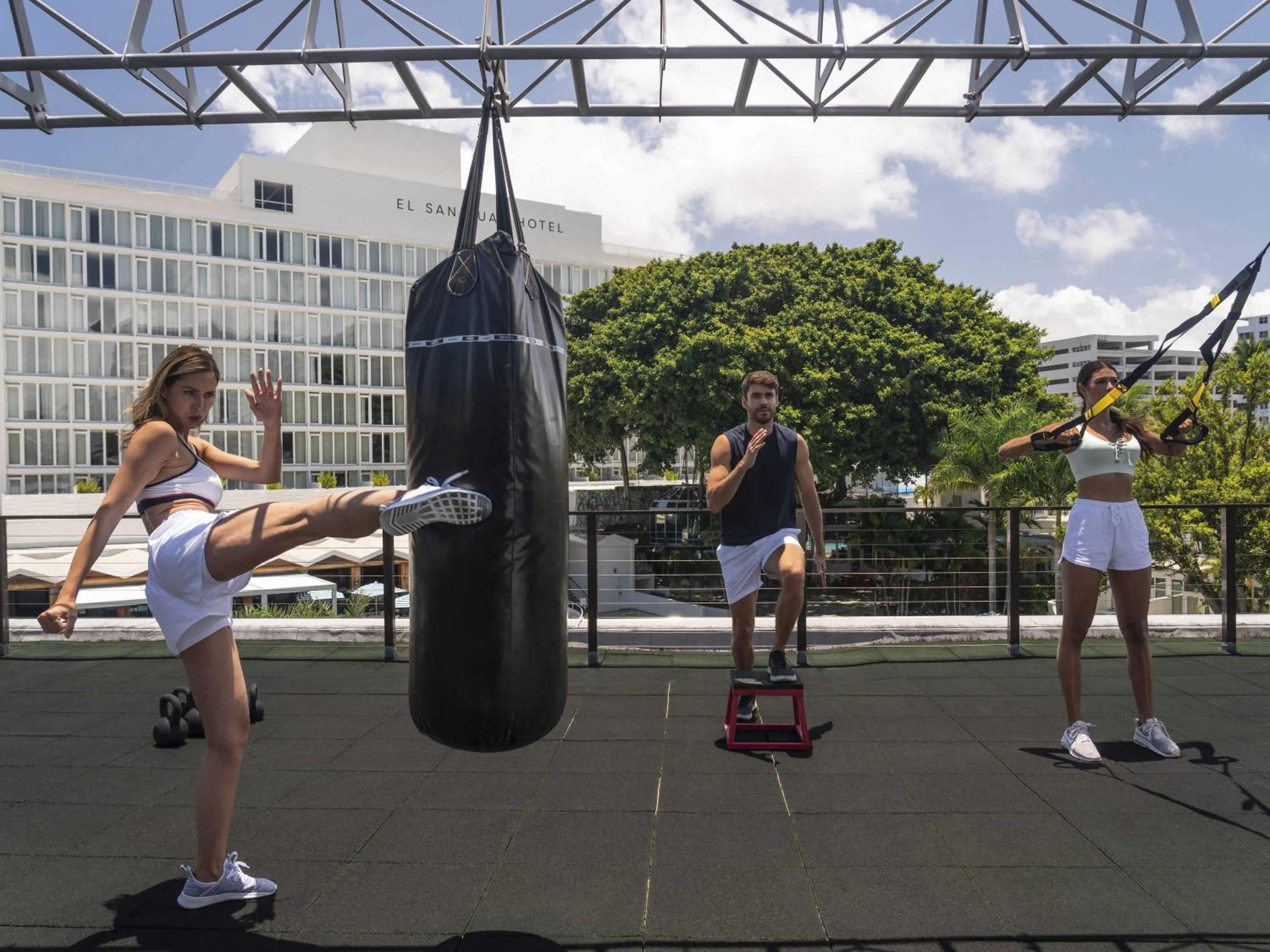 Fitness centre/facilities in Fairmont El San Juan Hotel
