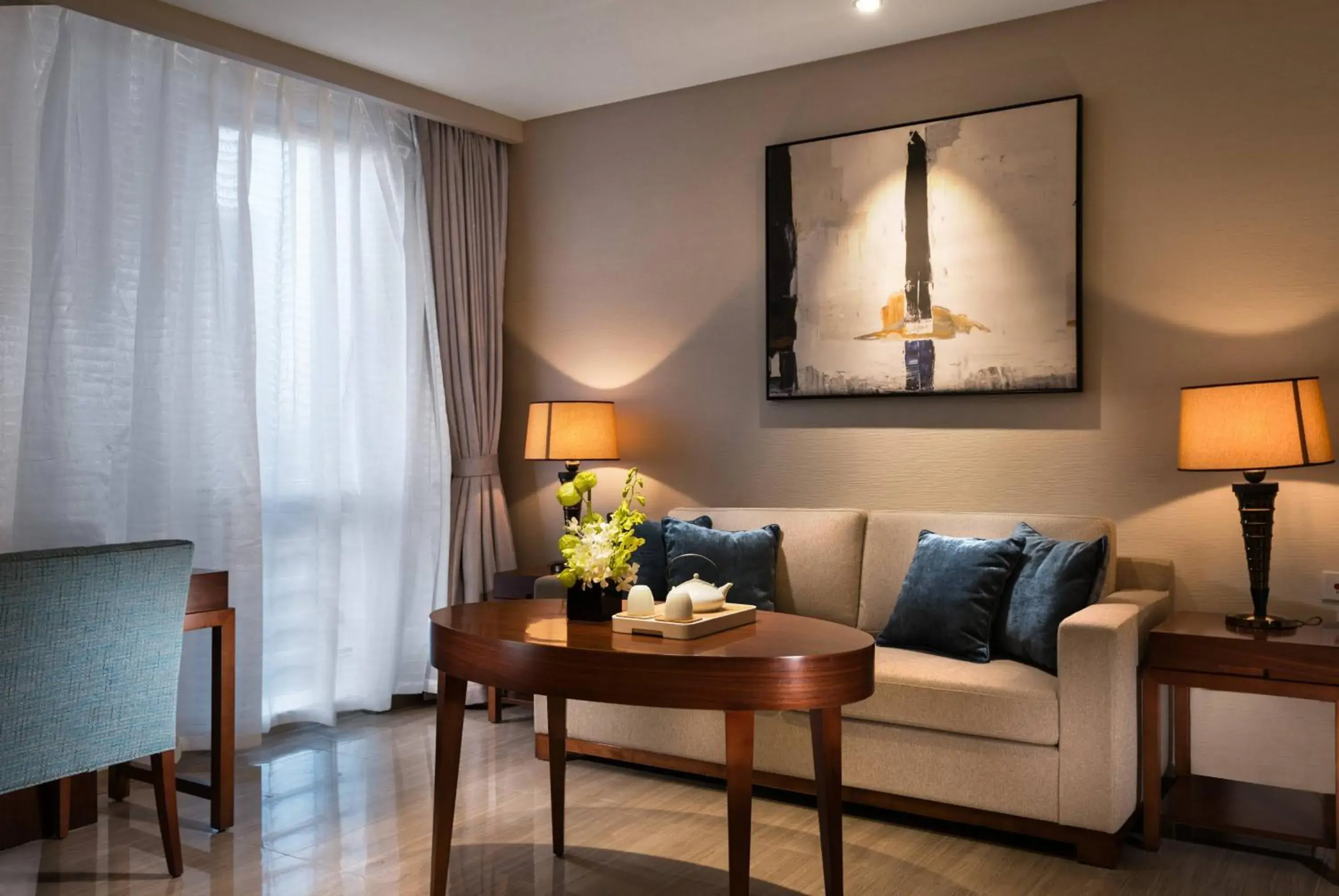 Deluxe Twin Room in Oakwood Hotel & Residence Suzhou Deluxe Twin Room in Oakwood Hotel & Residence Suzhou