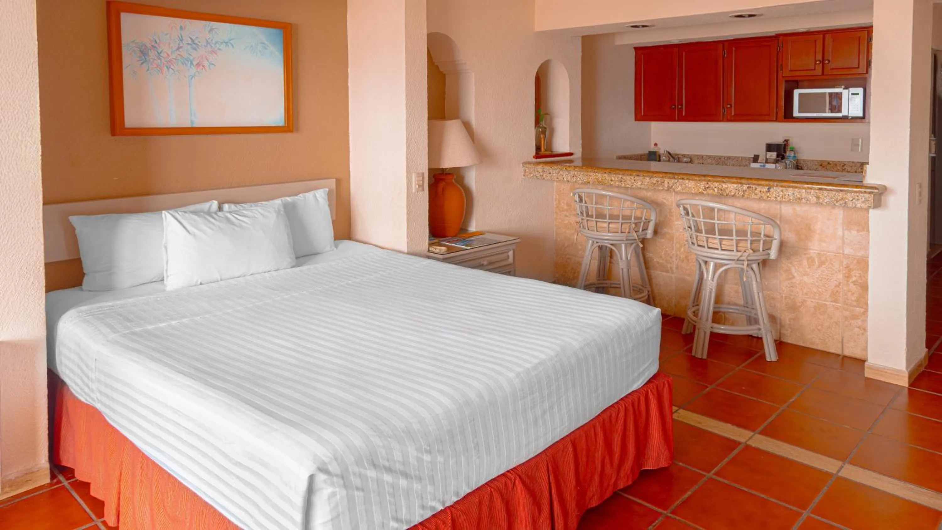 Bed in The Palms Resort of Mazatlan