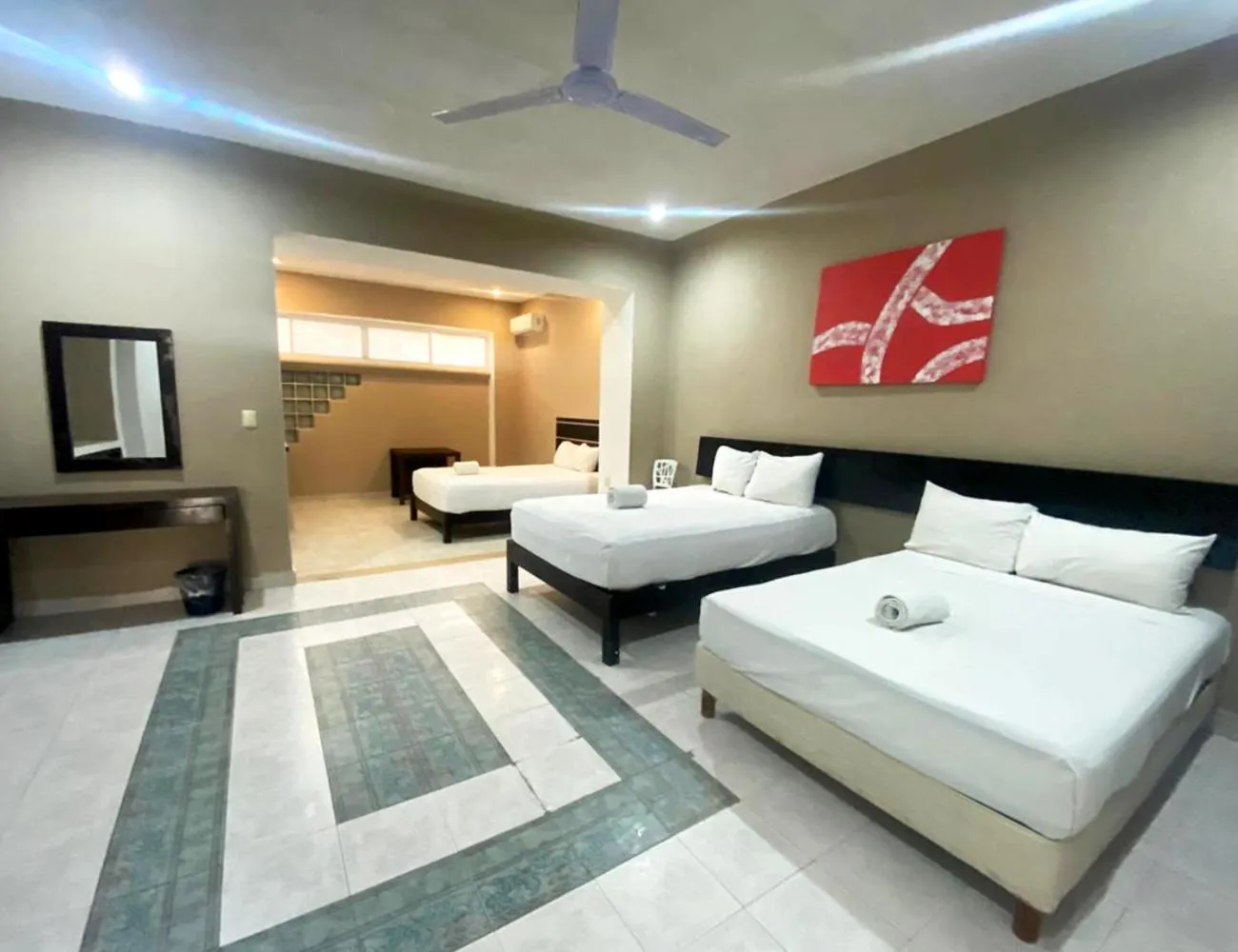 Bedroom, Bed in Hotel Maya Turquesa