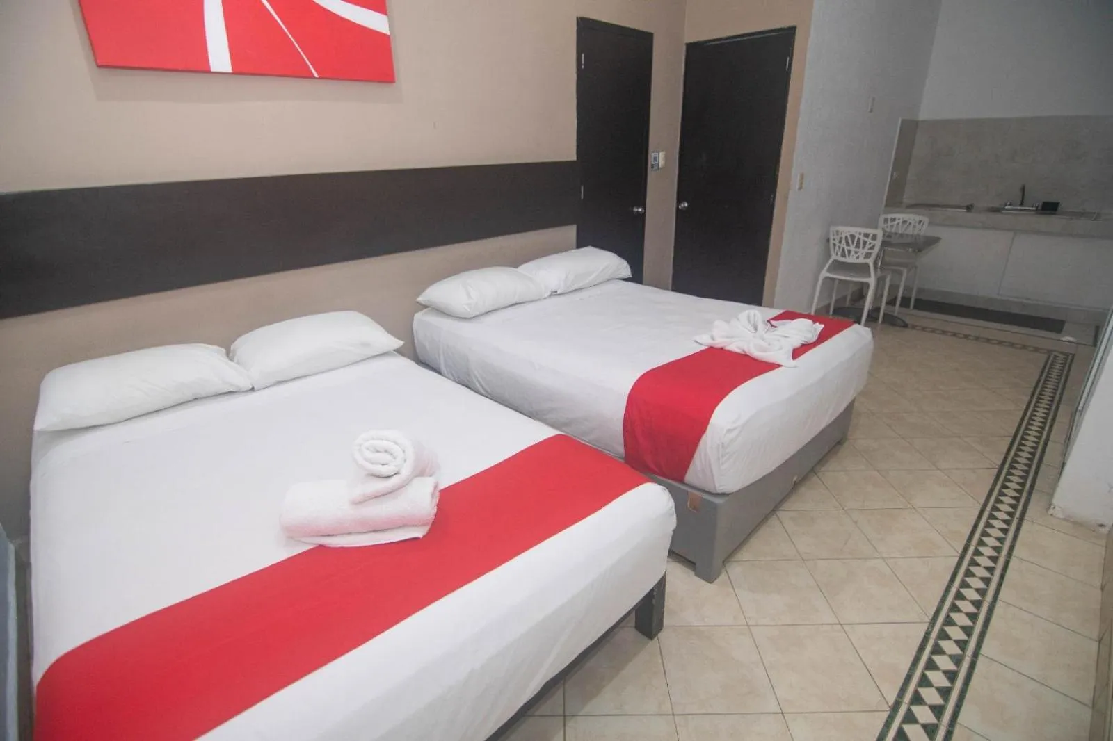 Bed in Hotel Maya Turquesa