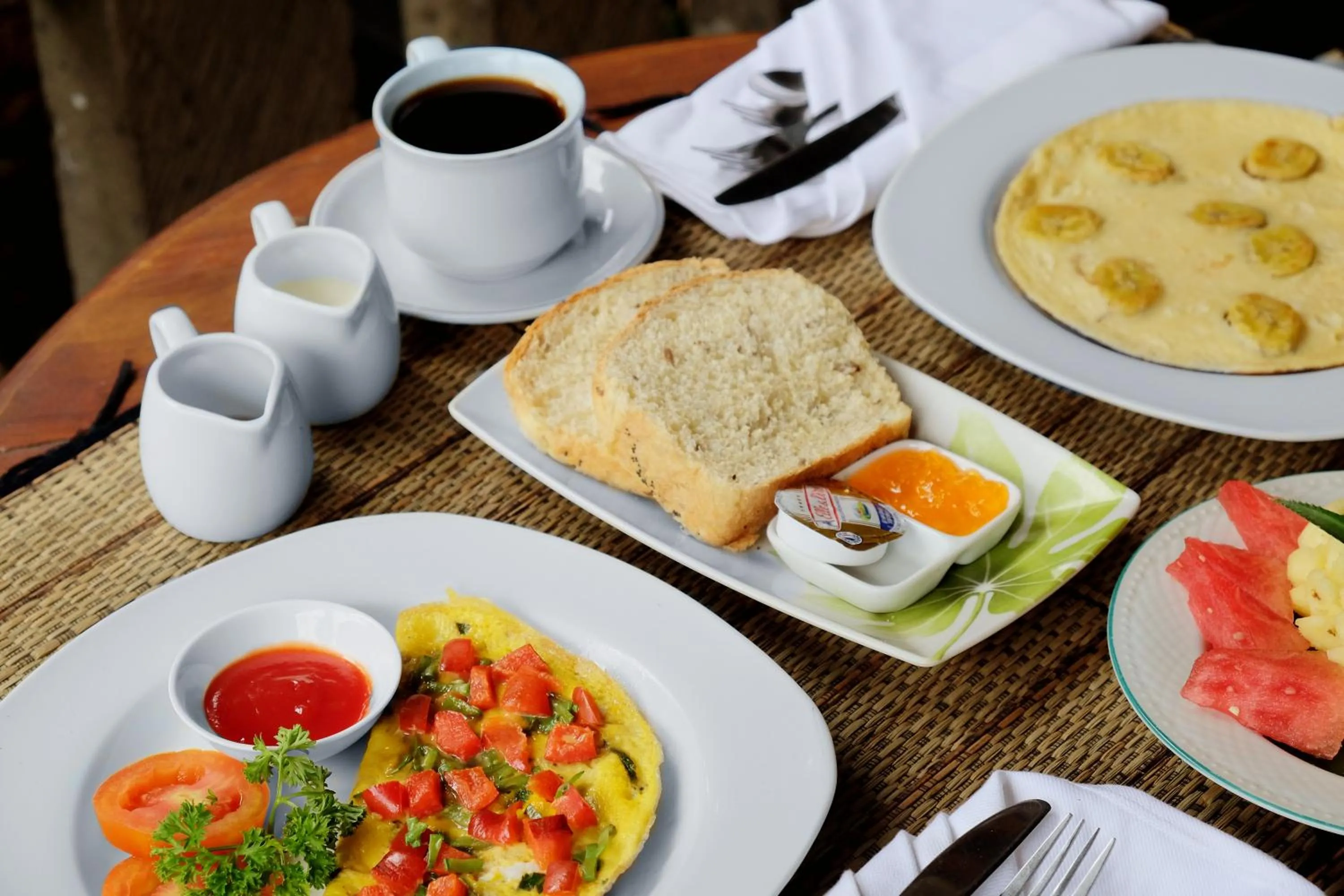 Continental breakfast in Ashanti Villa Ubud