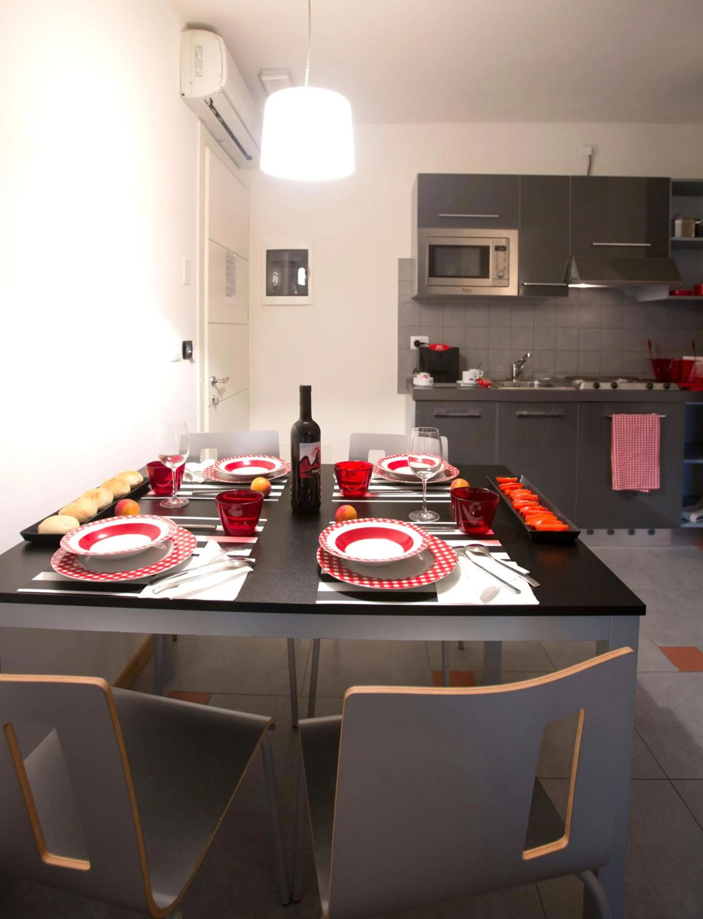 Kitchen or kitchenette in Lacroma Aparthotel