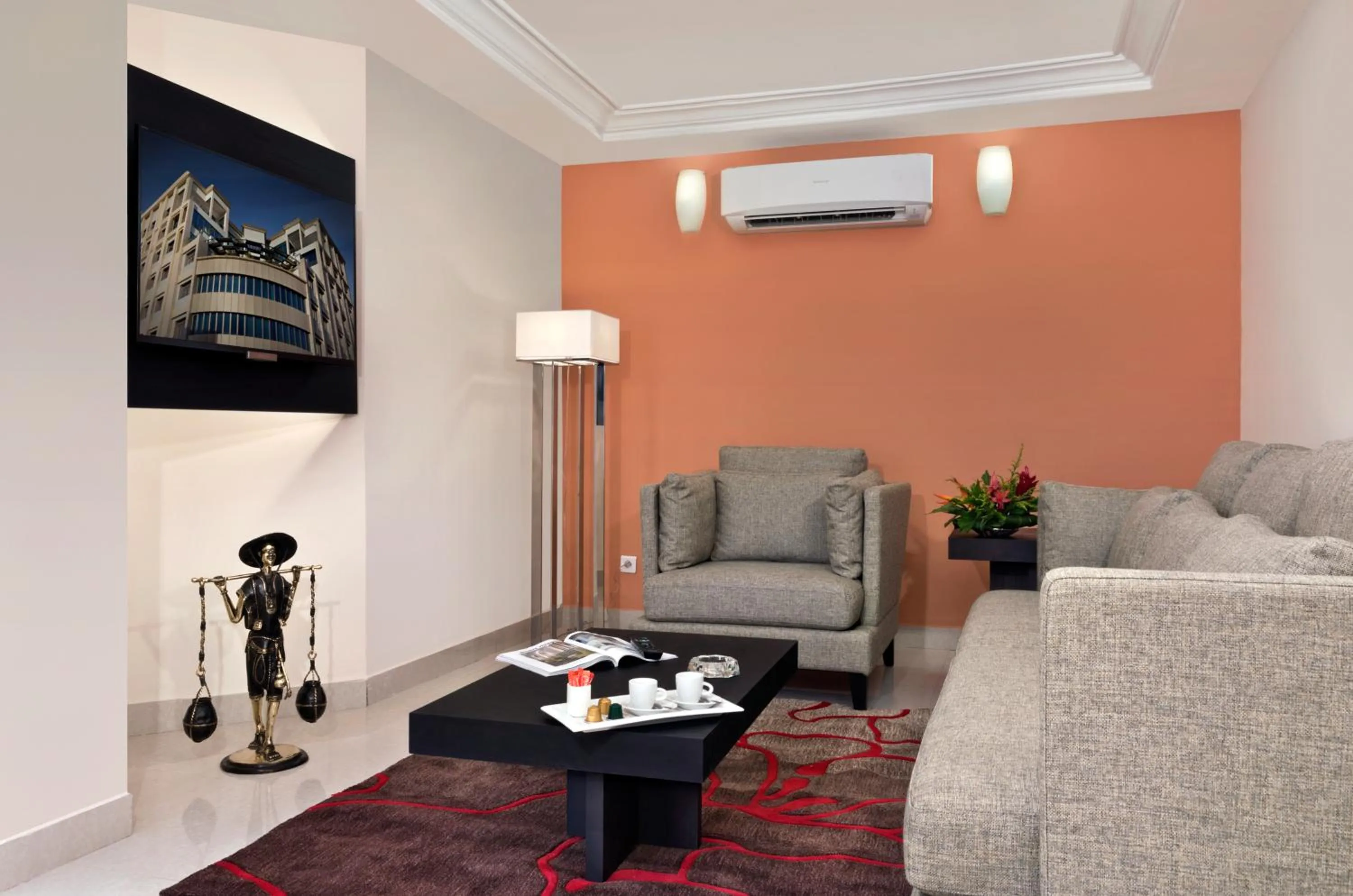 Living room in Bravia Hotel Ouagadougou