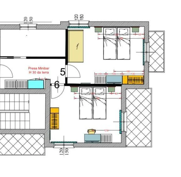 Floor plan in Hotel Arya by Mauro
