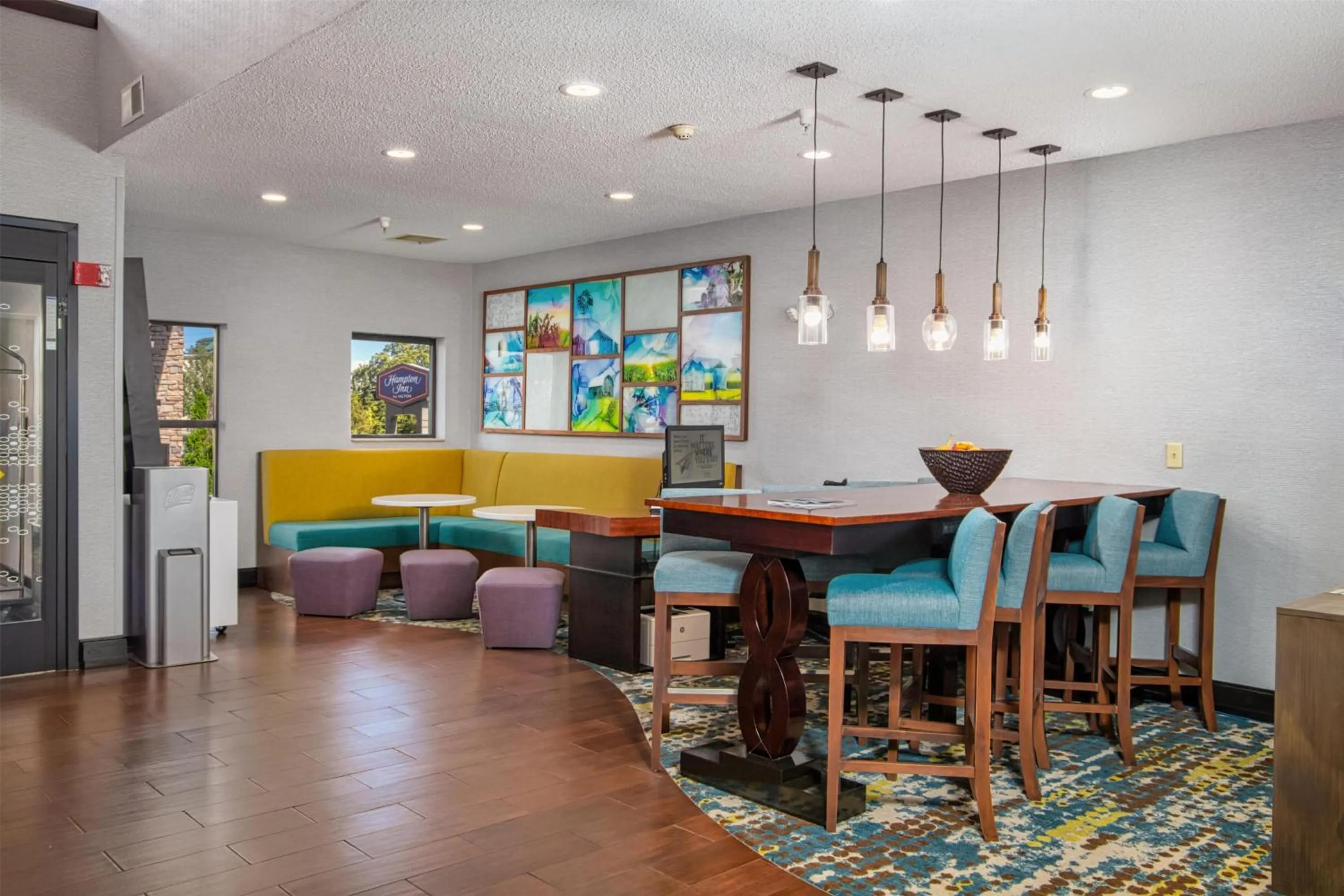 Lobby or reception in Hampton Inn Elkhart