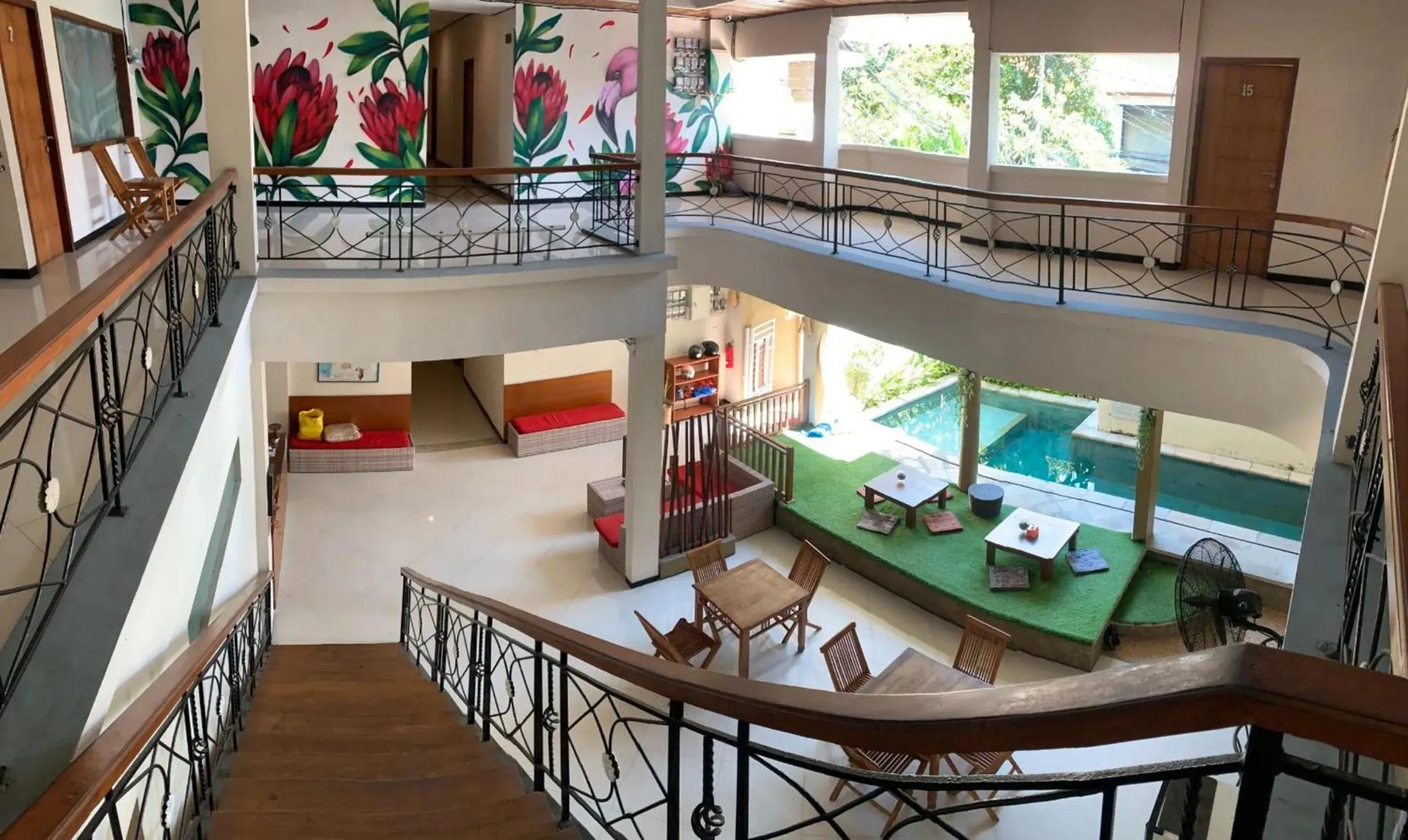 Living room in Kuta Suci Guesthouse