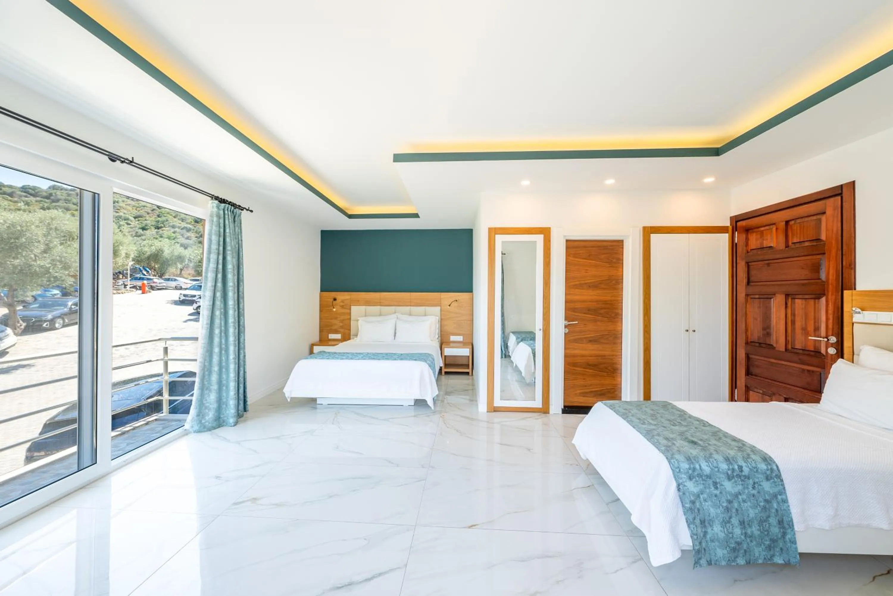 Bed in Blanca Beach Hotel