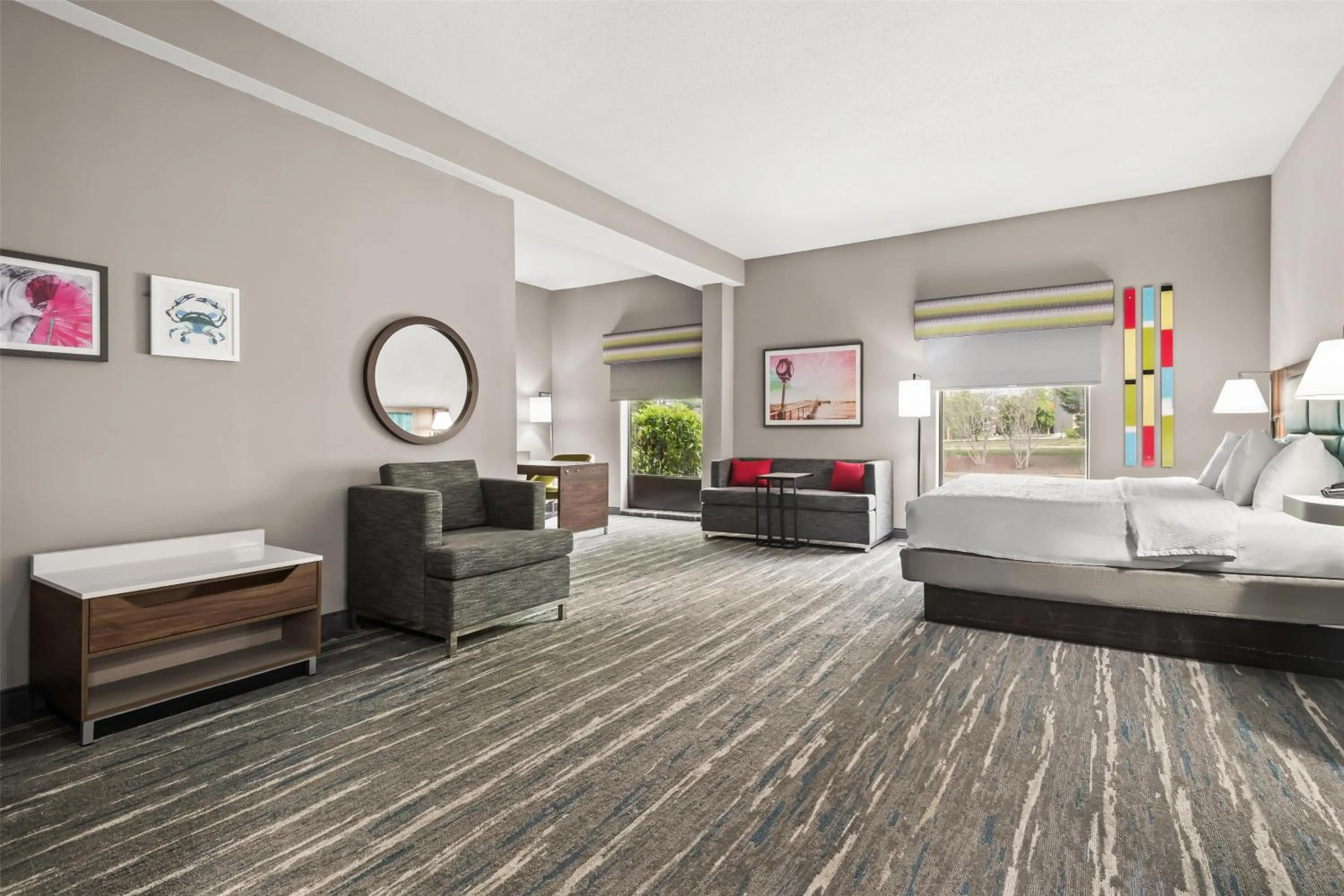 Bed in Hampton Inn Elkton