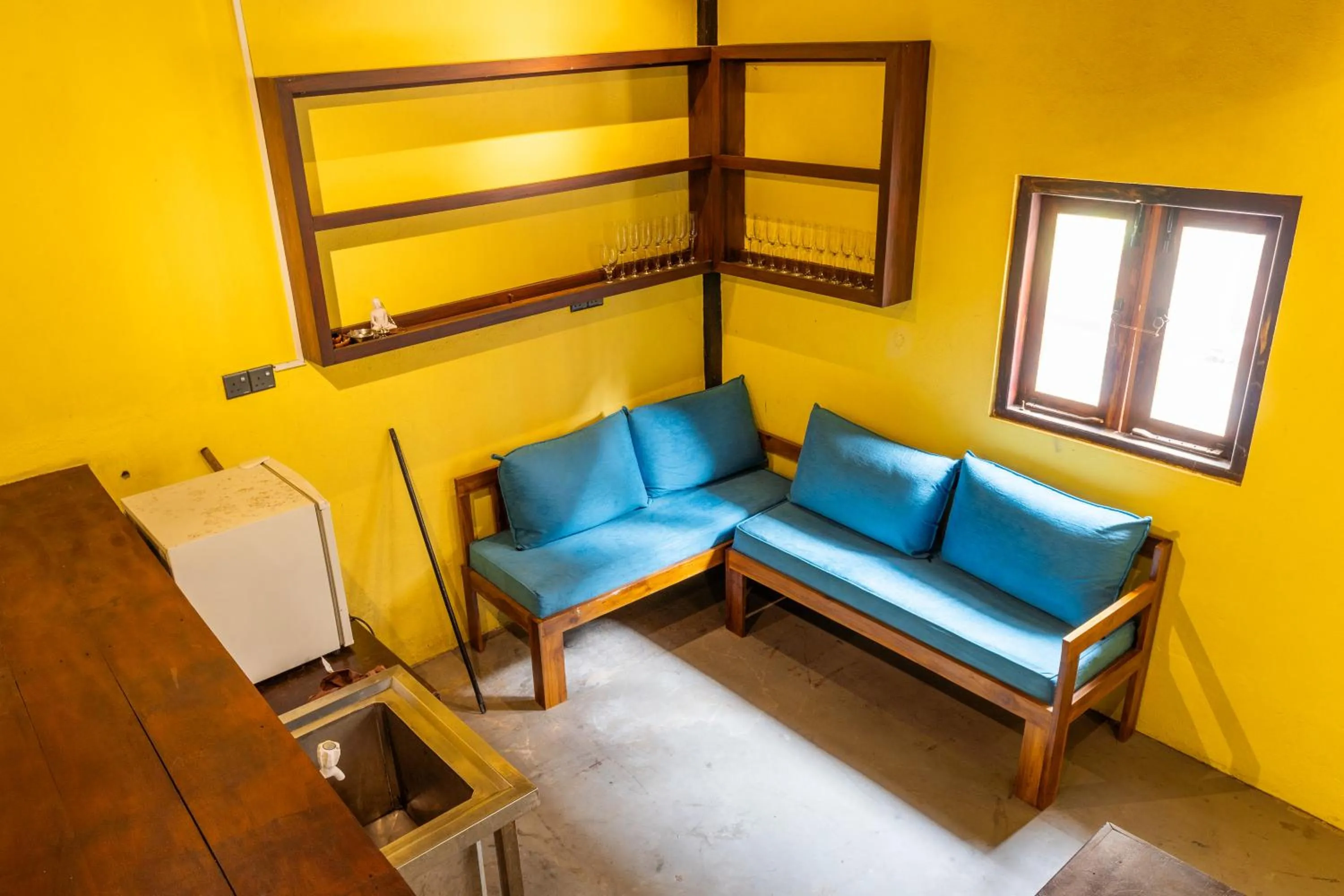 Seating area in Sunrise Cabanas