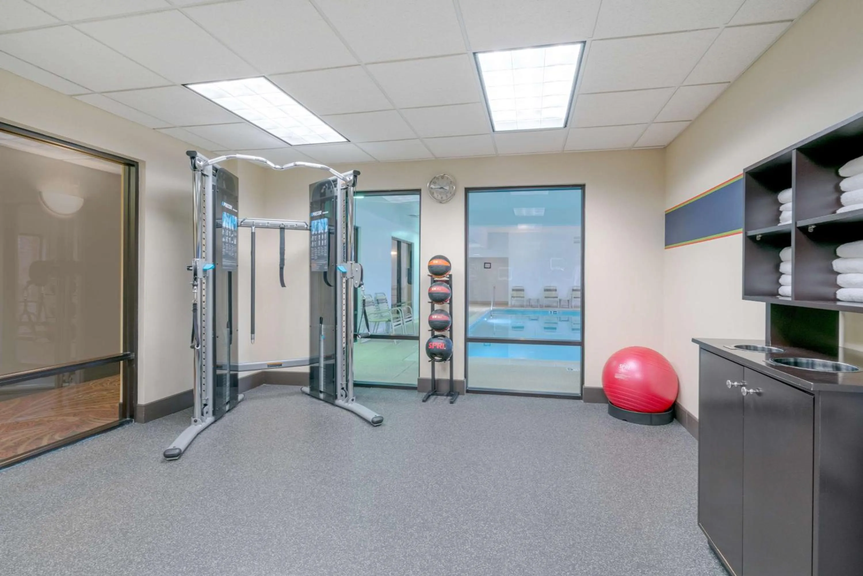 Fitness centre/facilities in Hampton Inn Frostburg