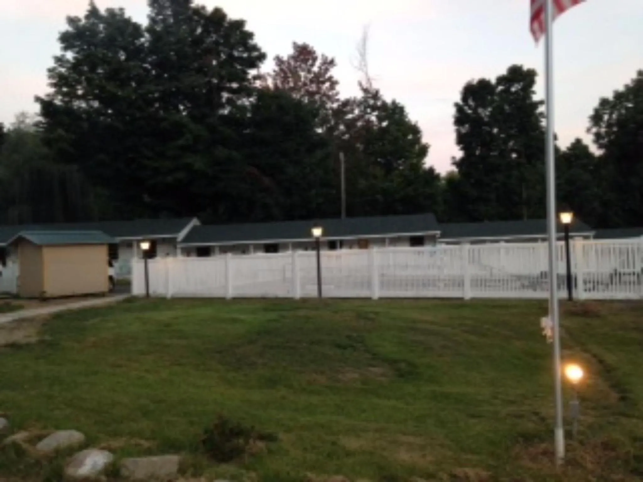 Pool view in Hillside Motel