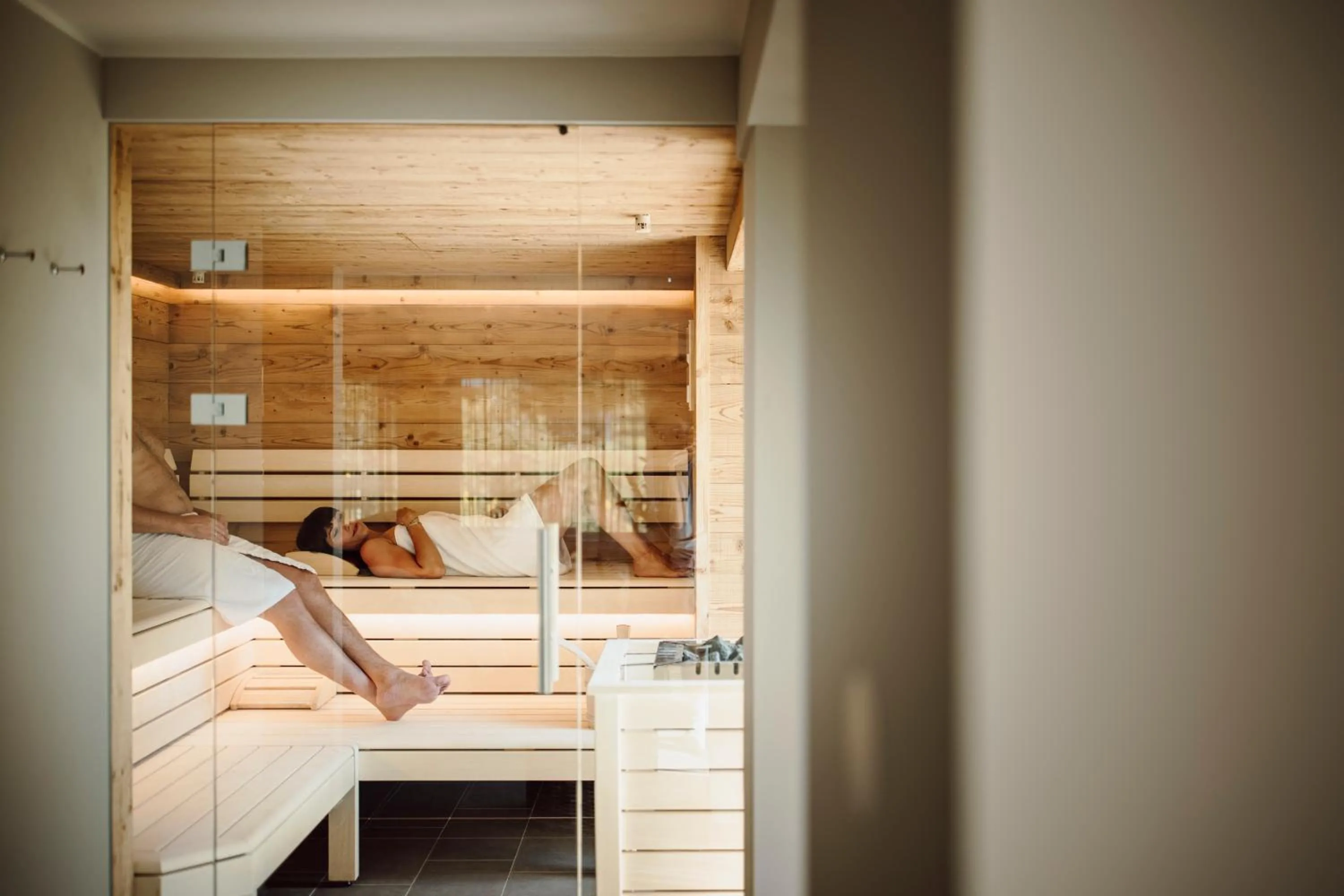 Sauna, Bed in Hotel Salzburger Hof