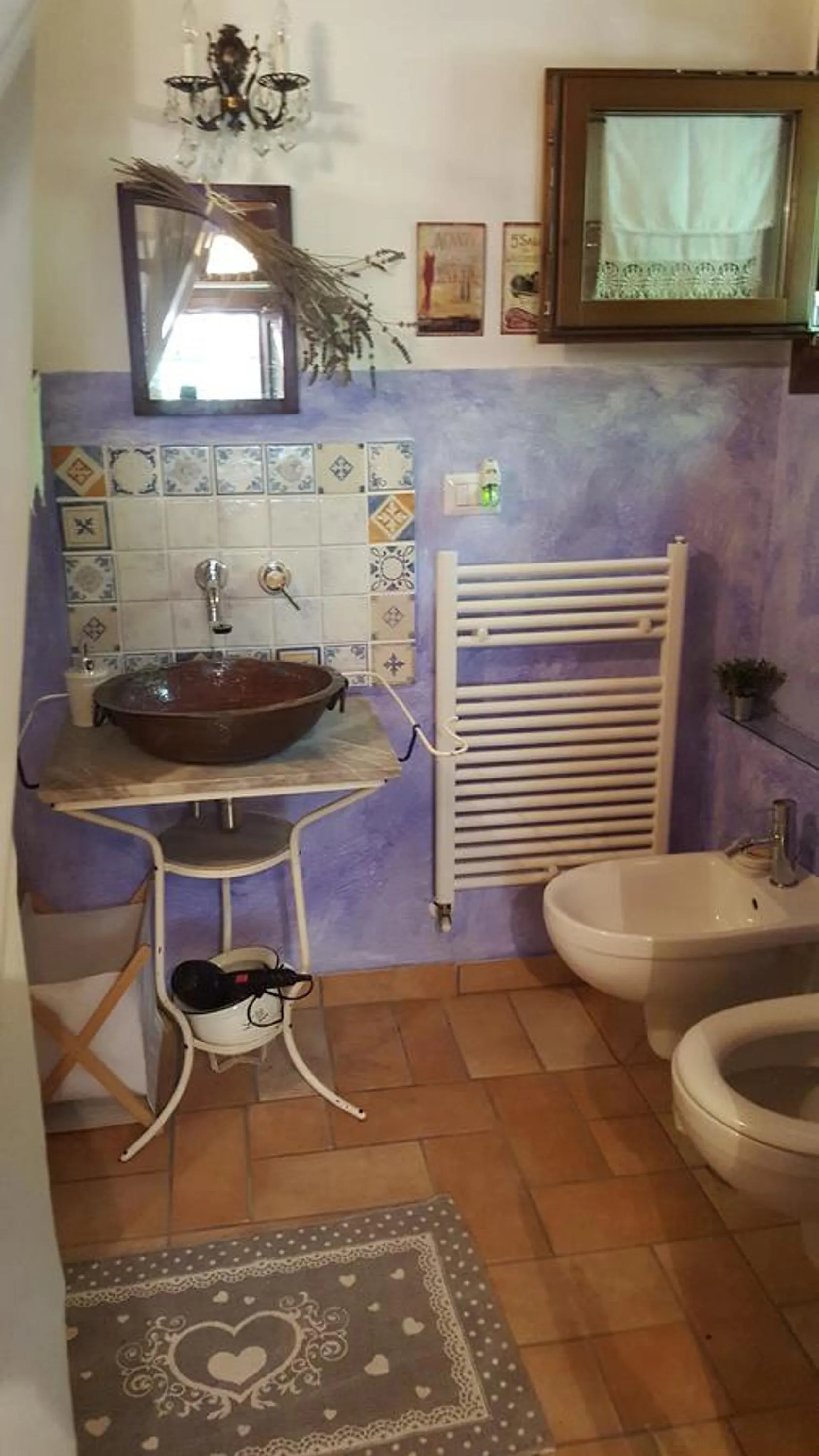 Bathroom in B&B La Rosa Antica