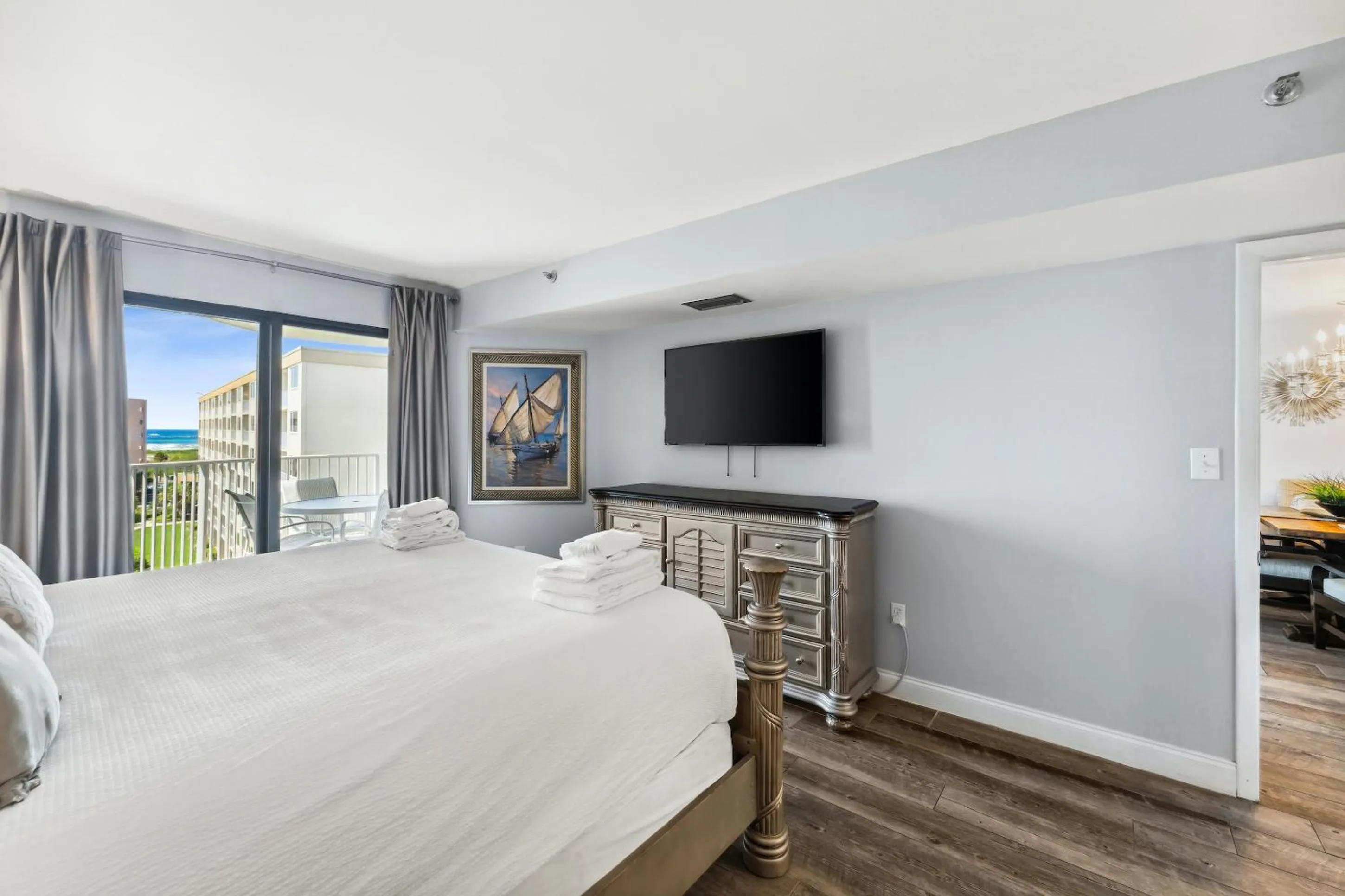 Bed in Inlet Reef Club by Panhandle Getaways