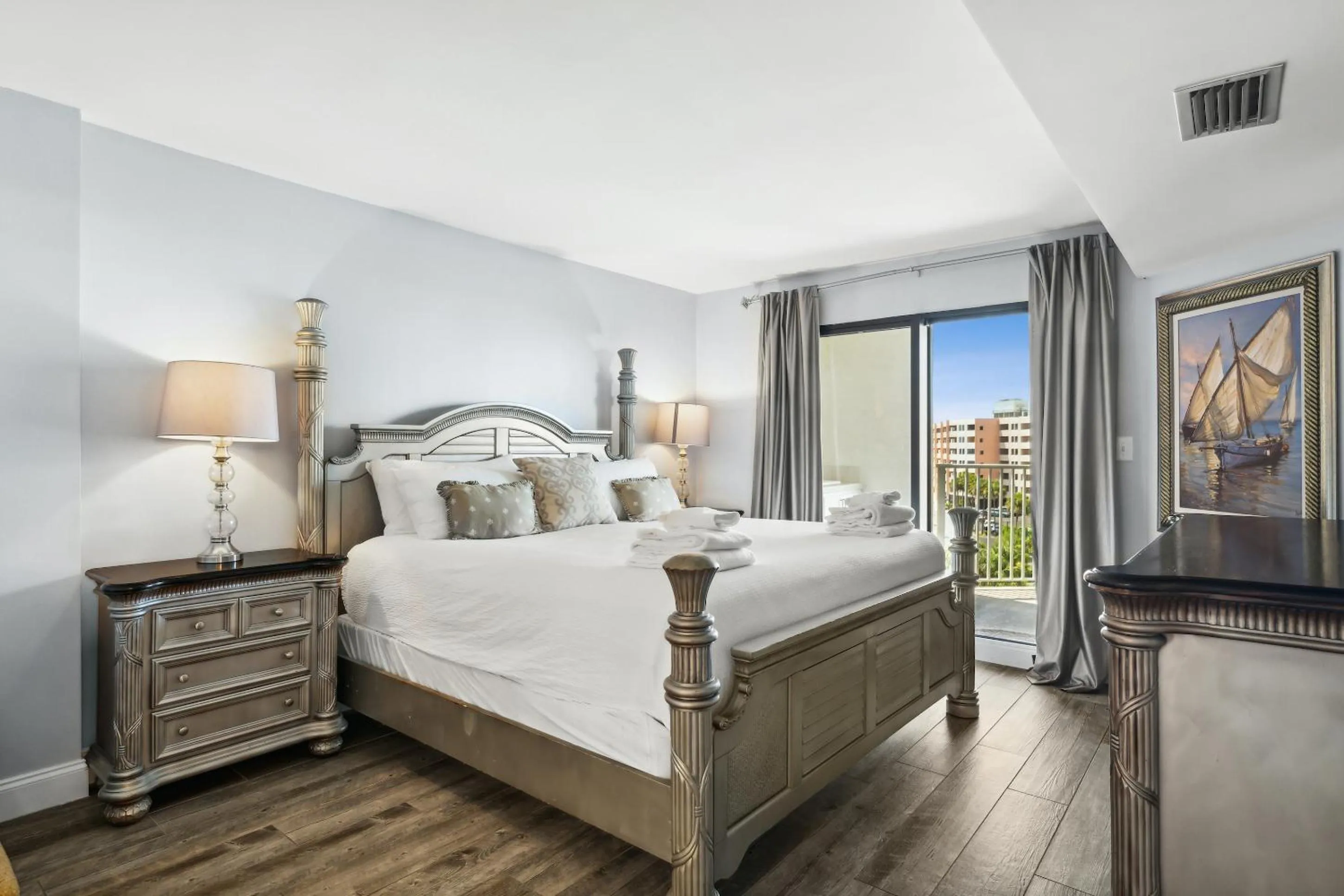 Bed in Inlet Reef Club by Panhandle Getaways