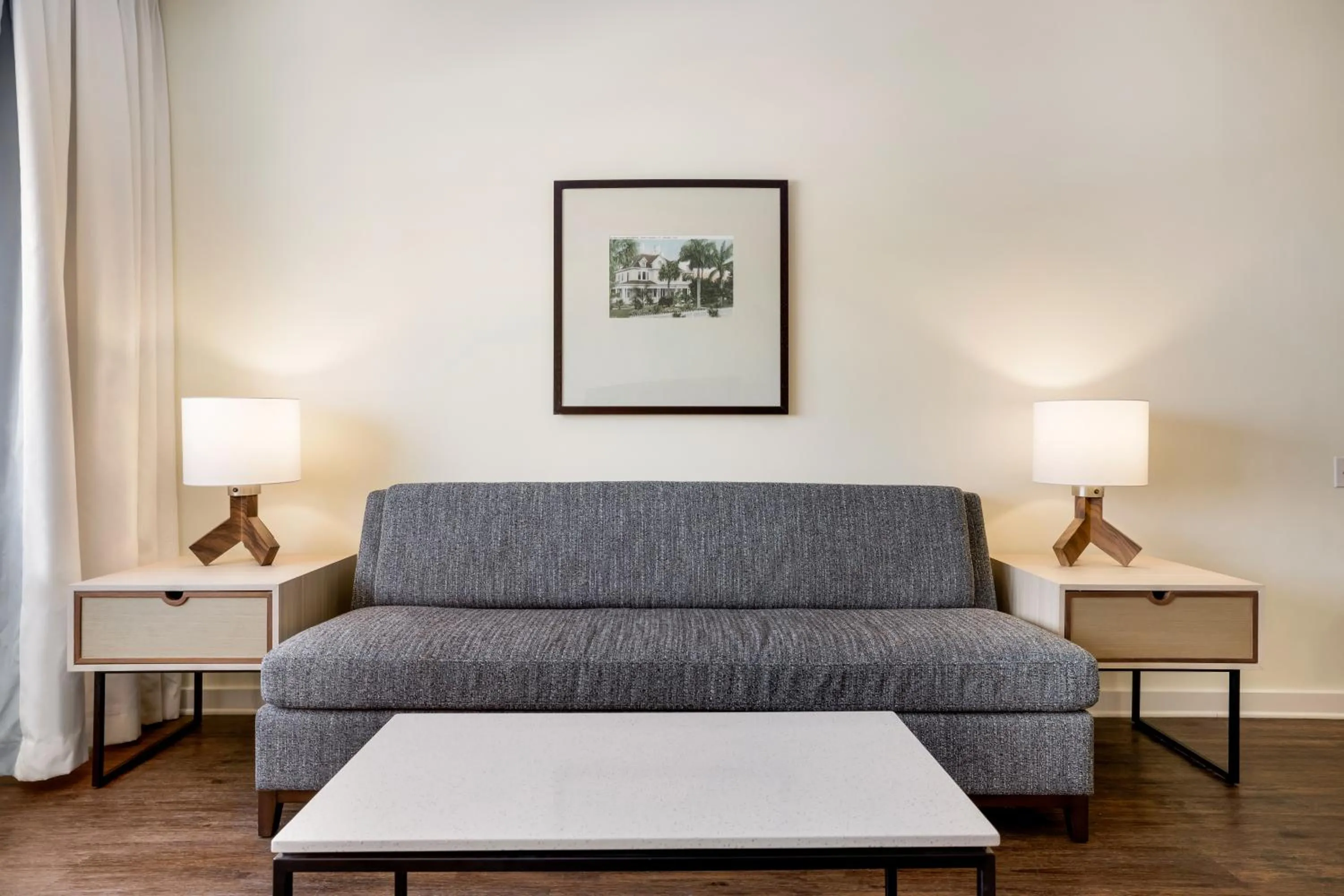 Seating area in The Banyan Hotel Fort Myers, Tapestry Collection by Hilton