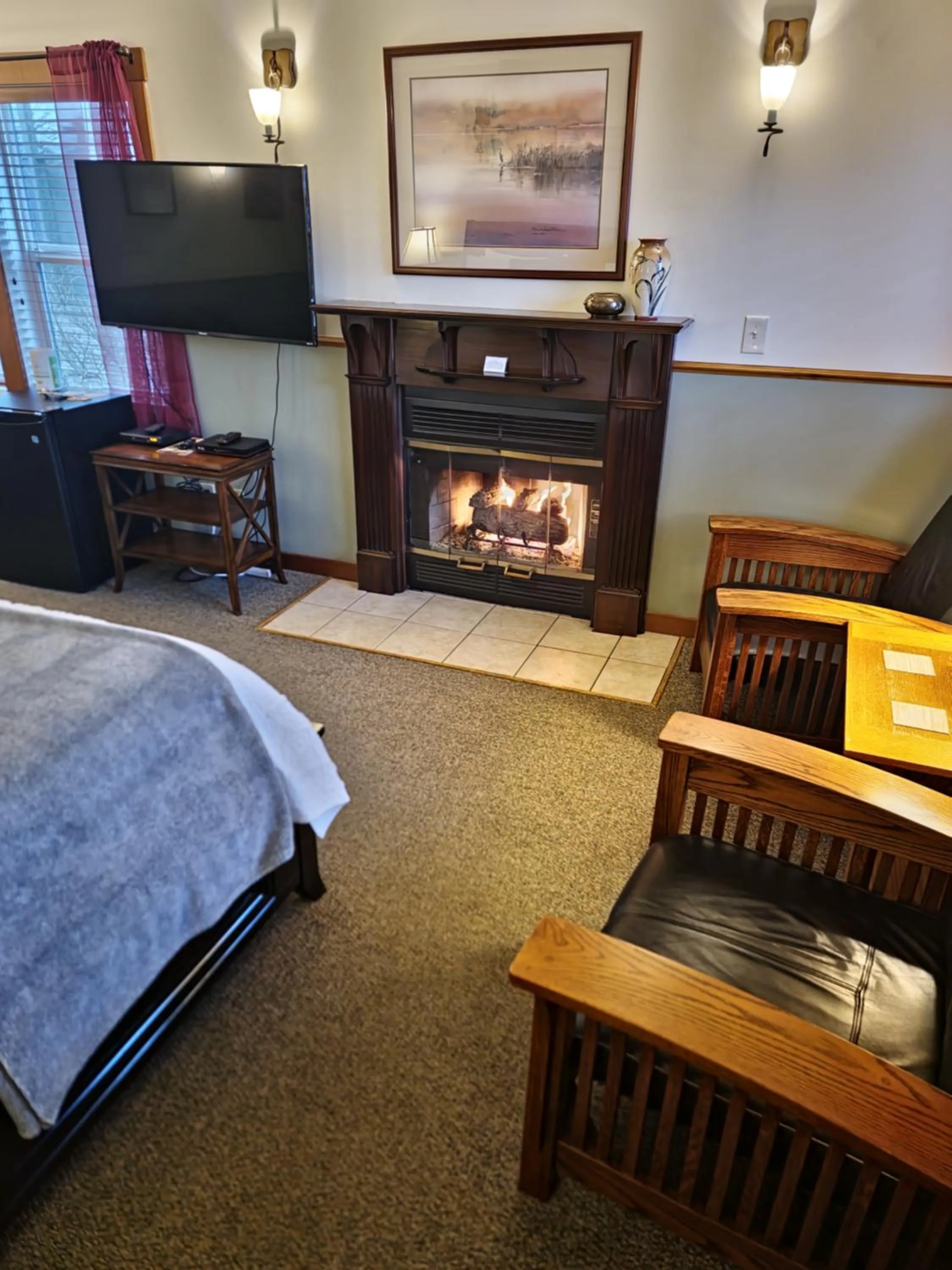 Bed in The Heron Inn and Day Spa