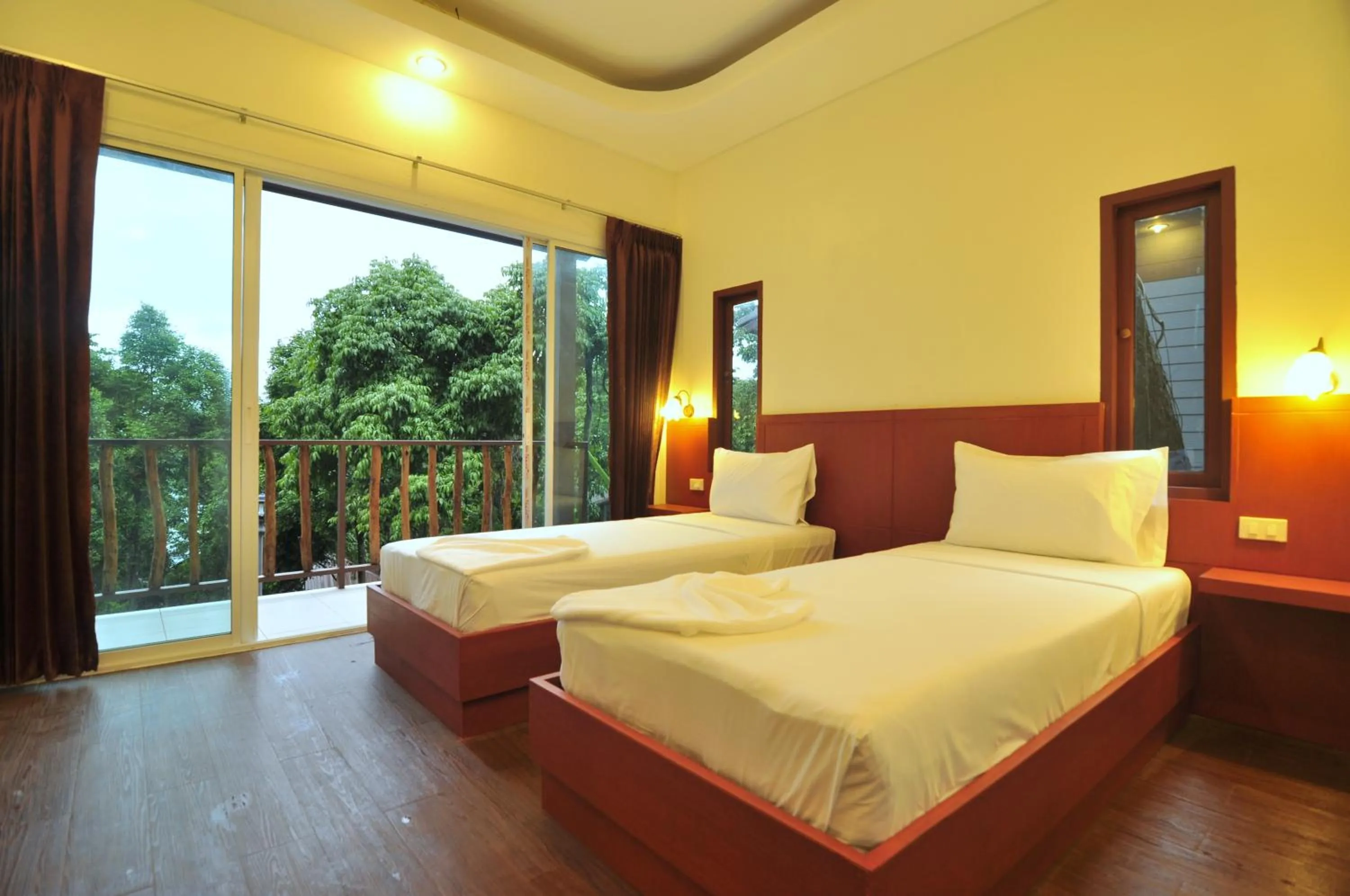 Bed in Sea View Bungalow