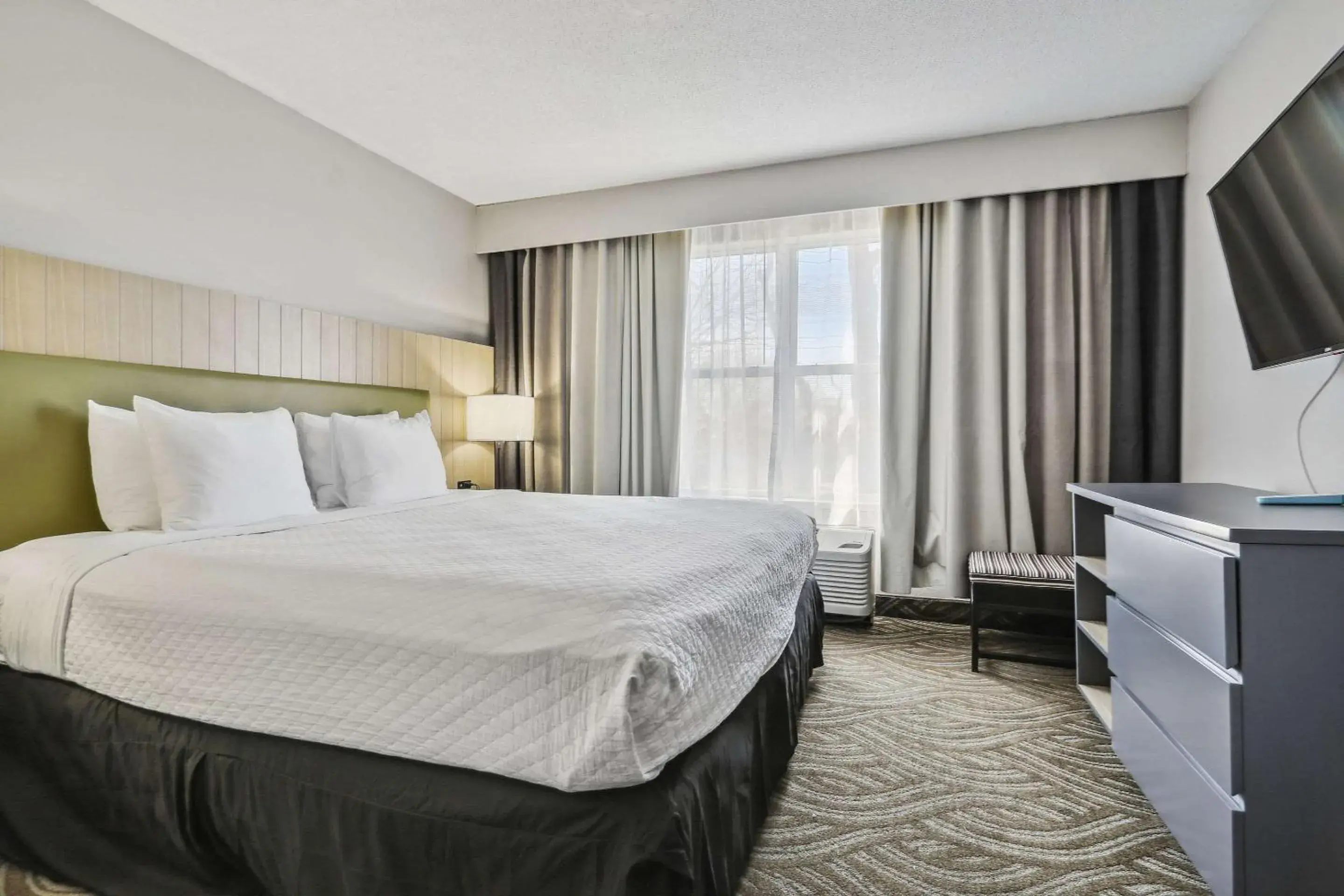 King Suite with Roll-In Shower - Disability Access/Non-Smoking in Country Inn & Suites by Radisson, Chicago O'Hare South, IL King Suite with Roll-In Shower - Disability Access/Non-Smoking in Country Inn & Suites by Radisson, Chicago O'Hare South, IL