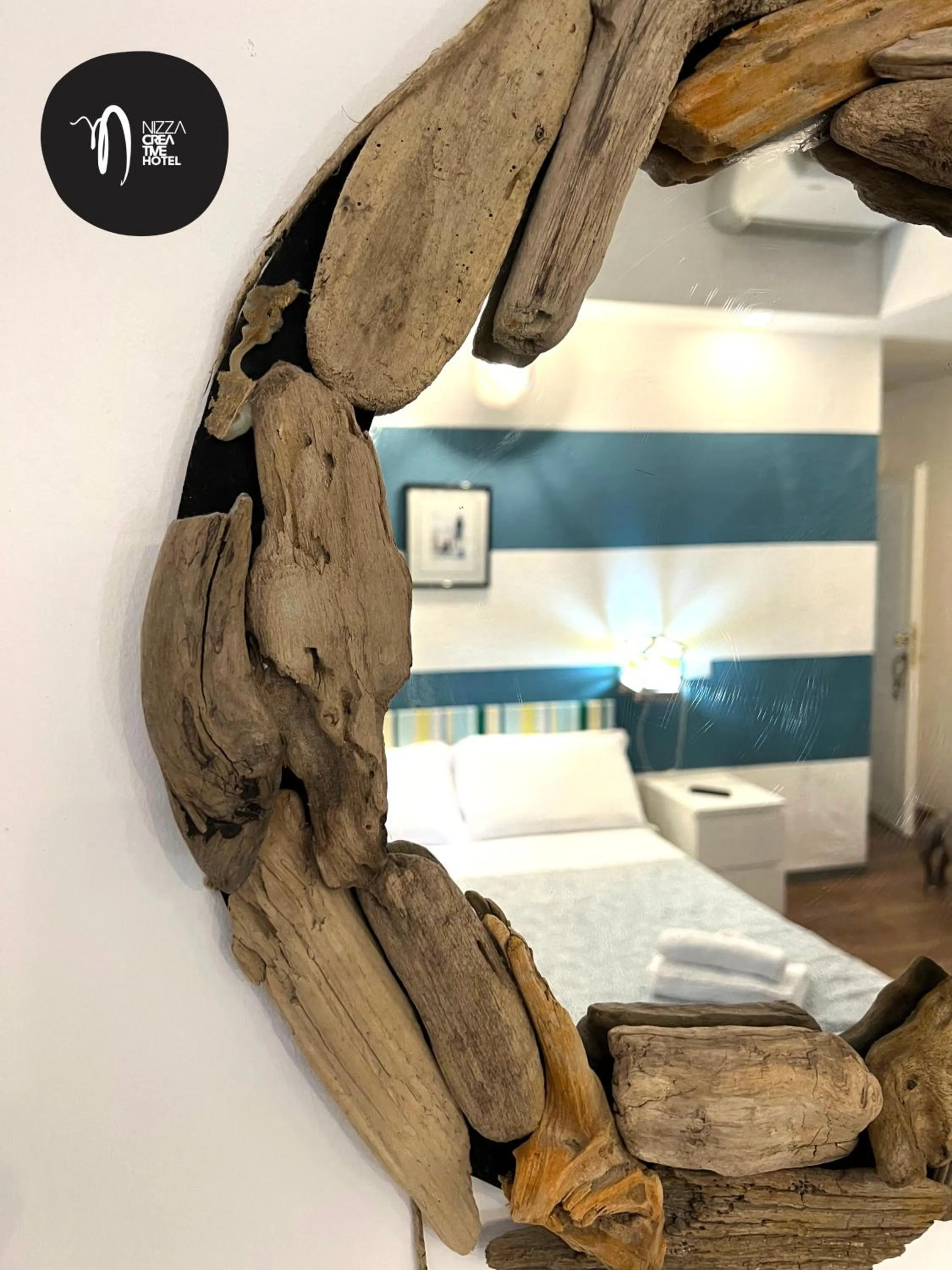 Bed in Hotel Nizza Creative Hotel