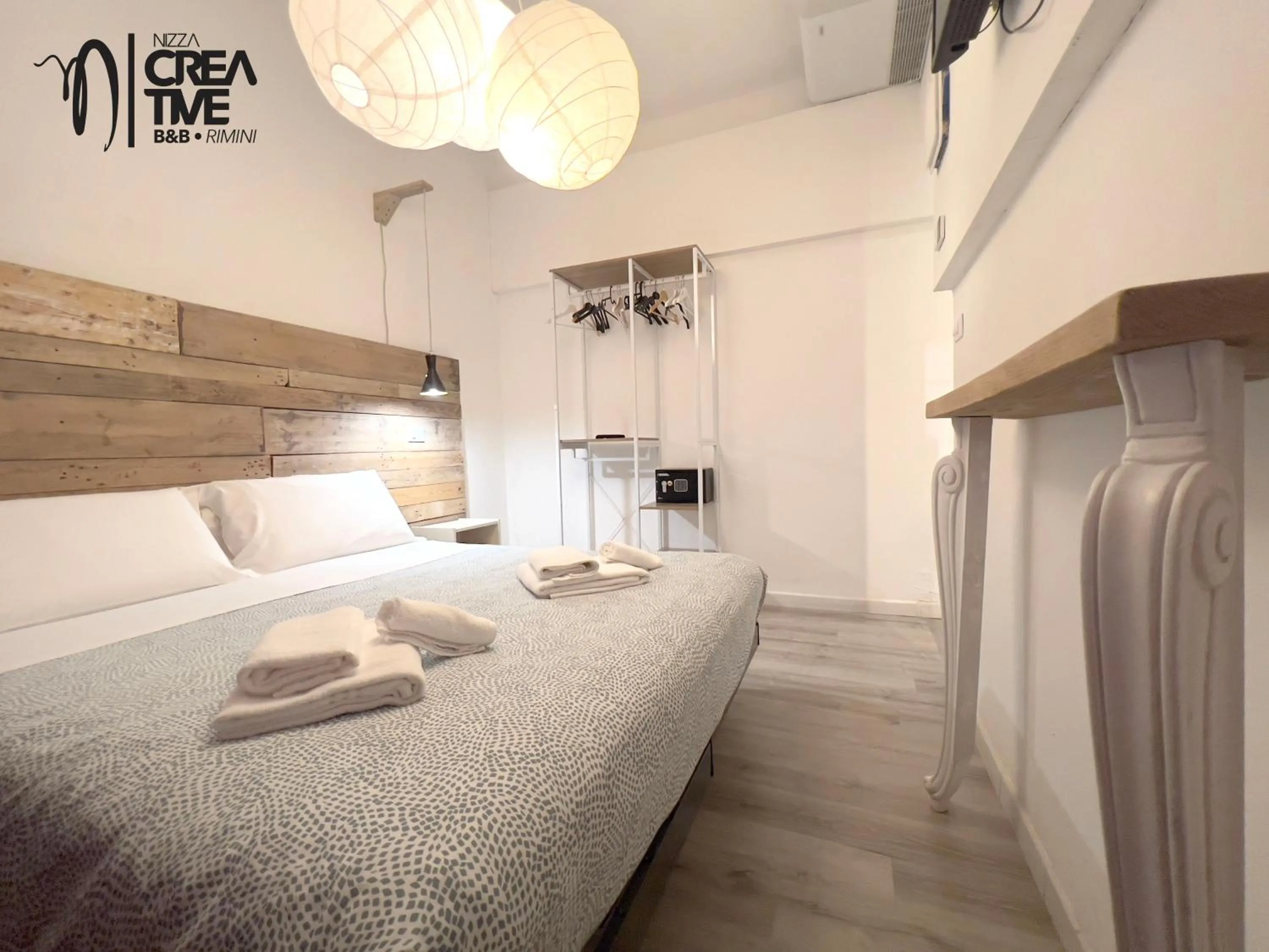 Bed in Hotel Nizza Creative Hotel