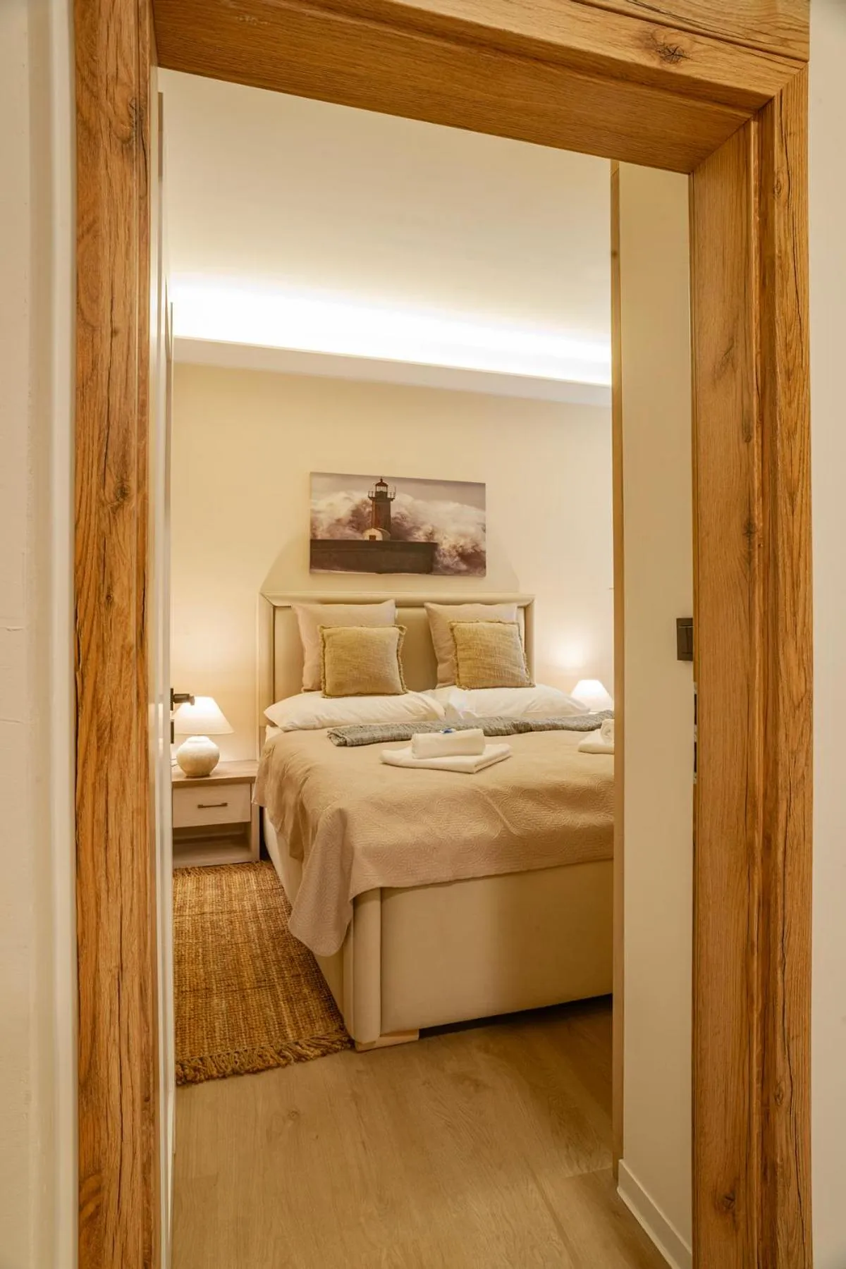 Bed in STING Boutique Apartments