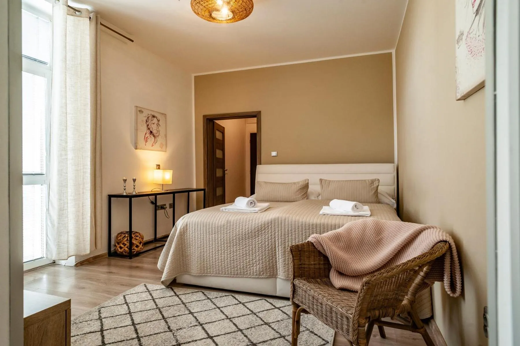 Bed in STING Boutique Apartments