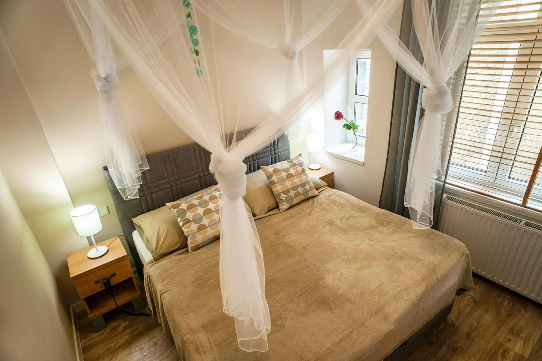 Bed in STING Boutique Apartments