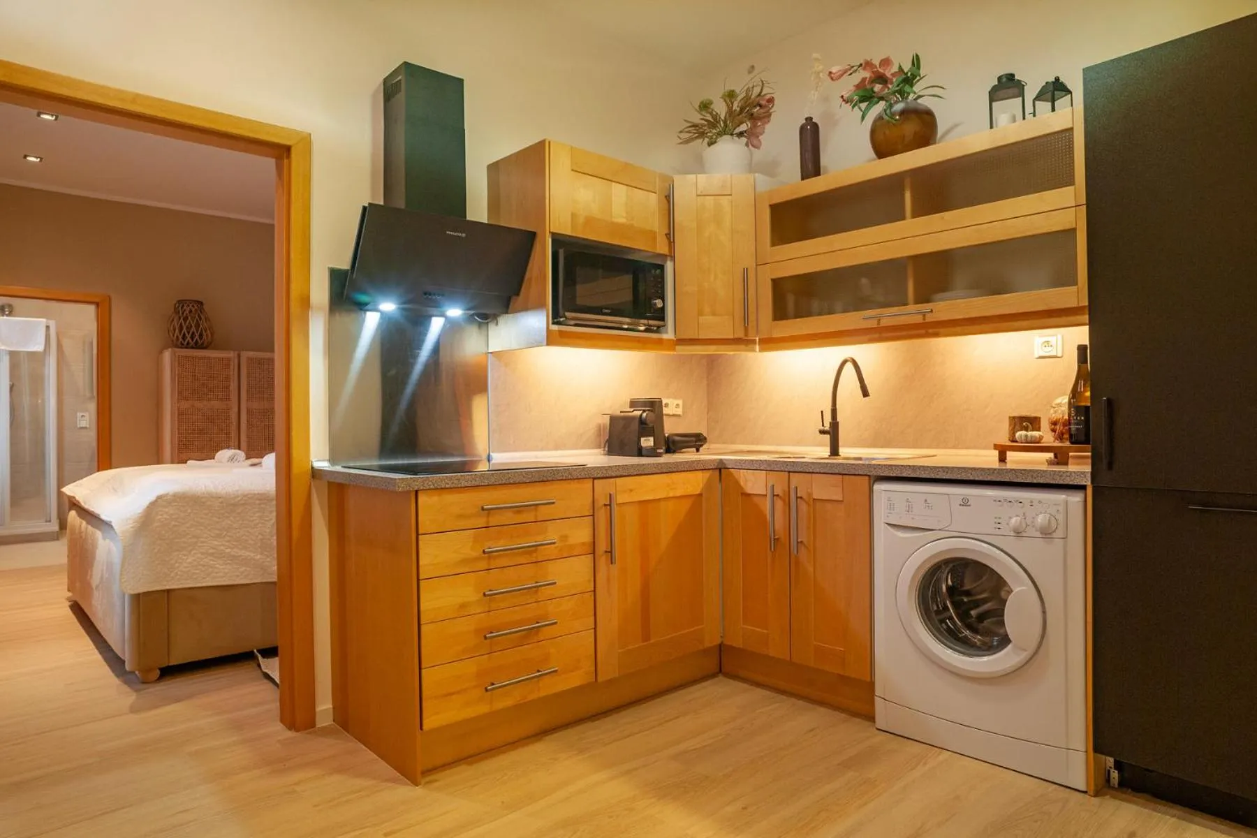 Bed in STING Boutique Apartments