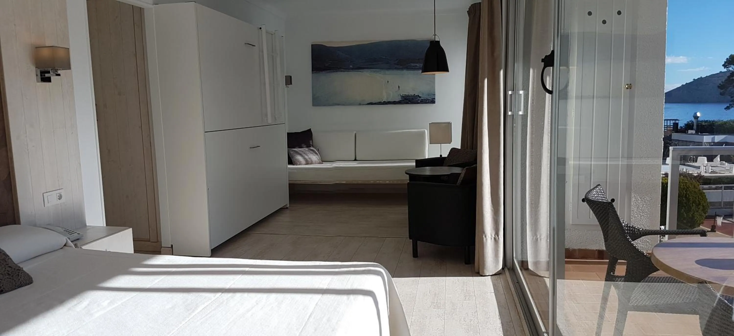 Balcony/Terrace, Bed in Can Miquel