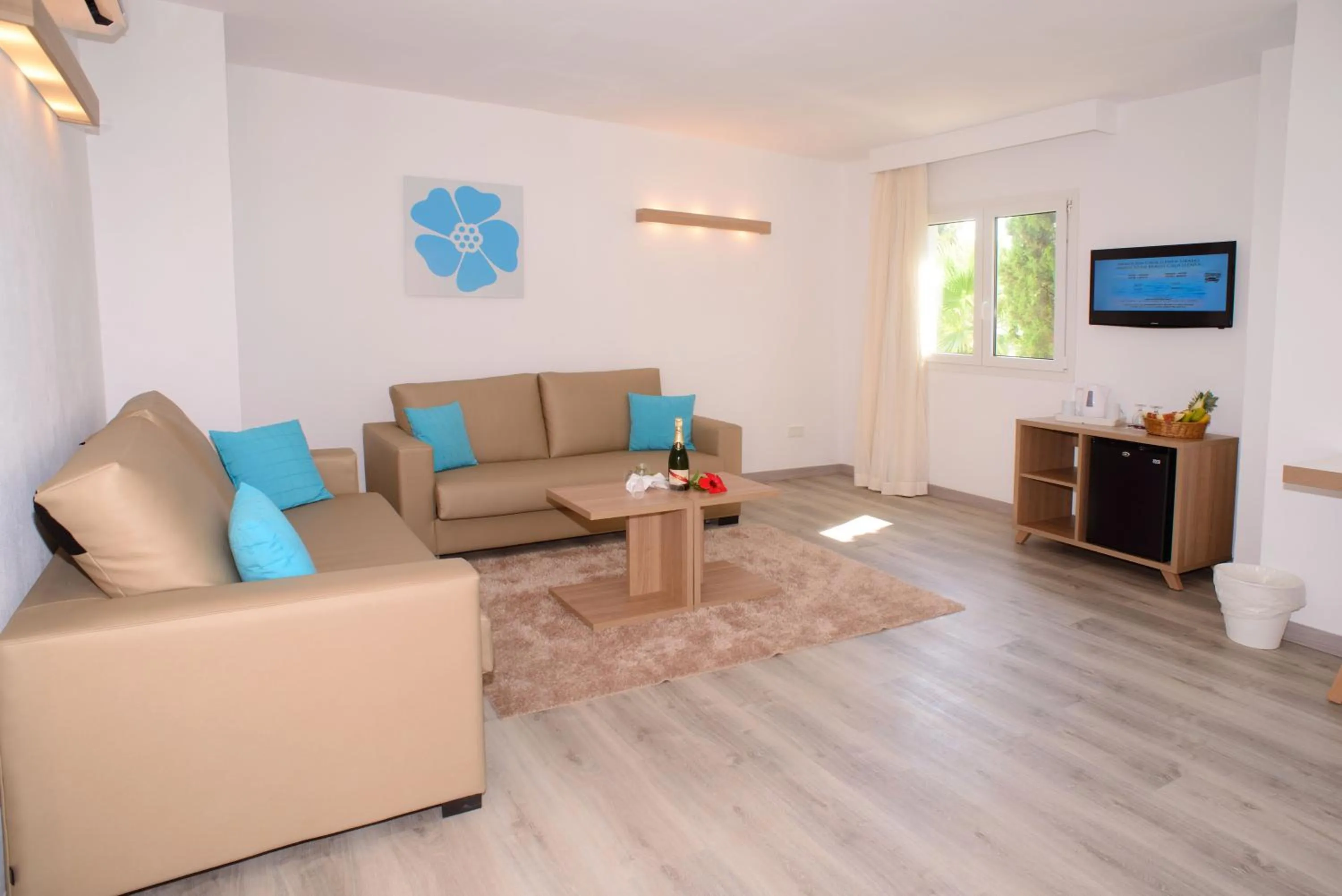 Seating area in Cala Llenya Resort Ibiza