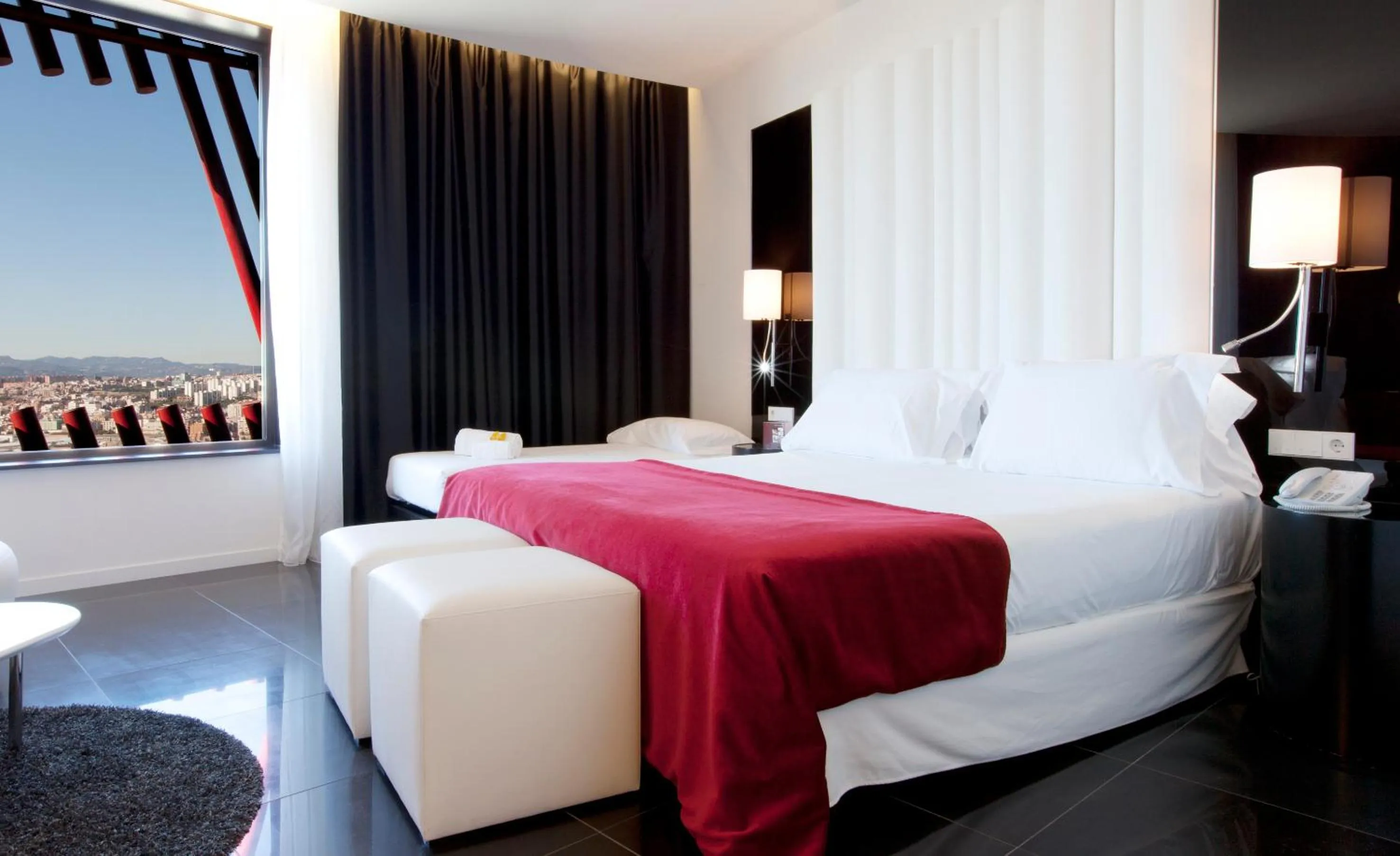 Bedroom, Bed in Hotel Porta Fira 4* Sup