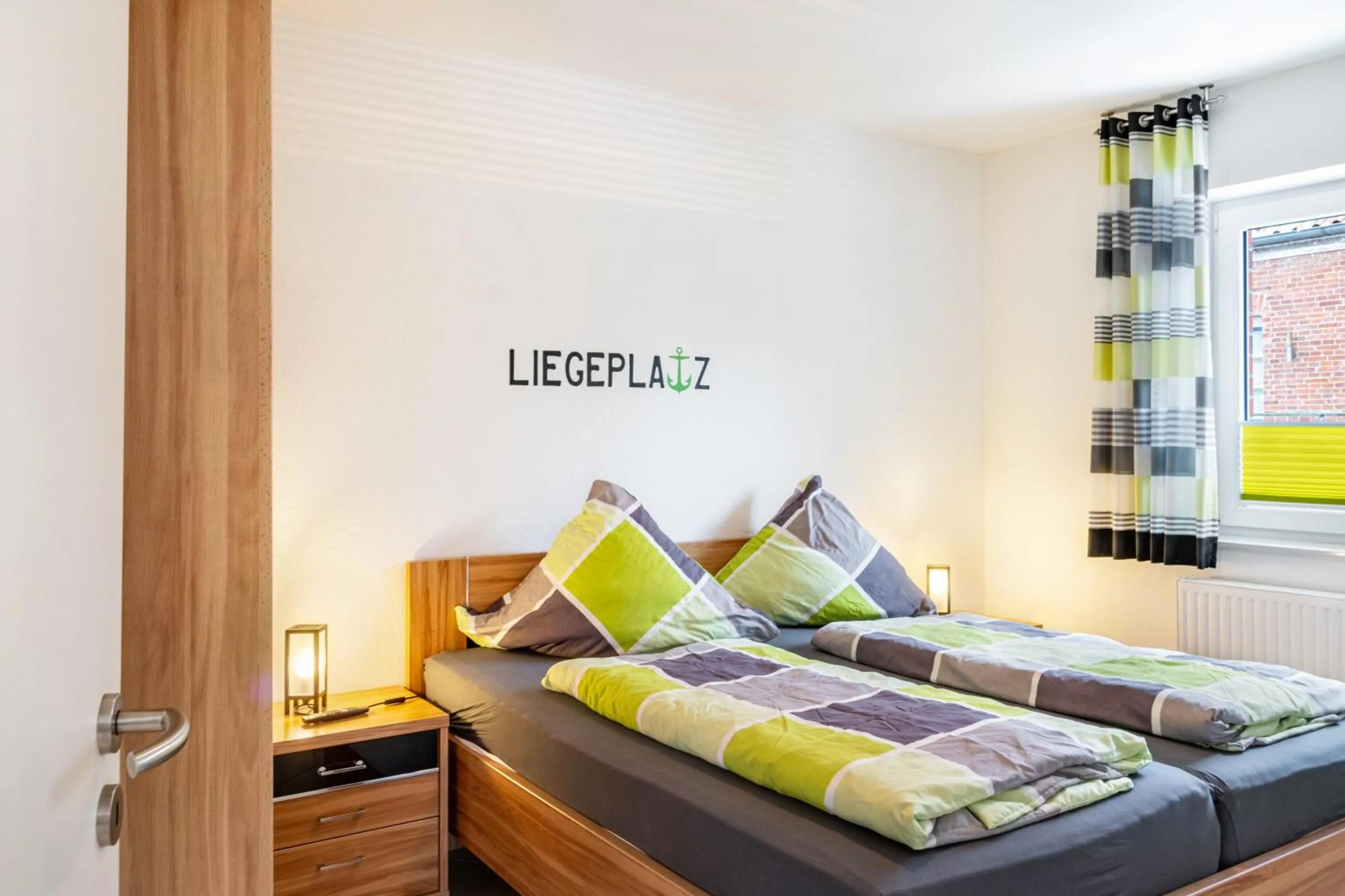 Living room, Bed in Ferienwohnung Hilbers